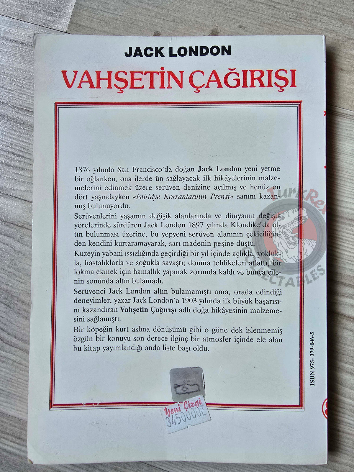 Jack London – The Call of the Wild 1996 Turkish Book Turkey Illustrated