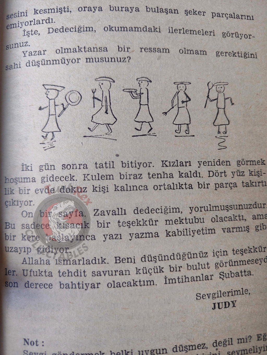 Jean Webster – Daddy-Long-Legs 1962 1st Turkish Book Turkey Illustrated