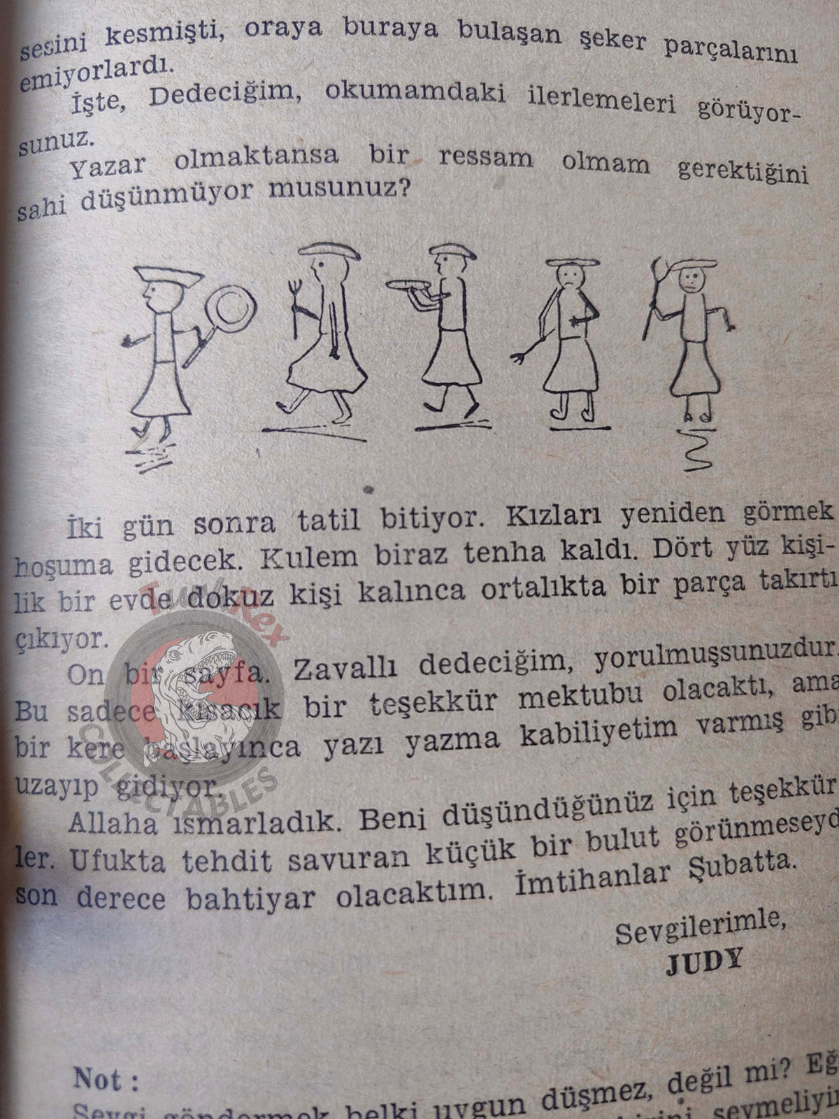 Jean Webster – Daddy-Long-Legs 1962 1st Turkish Book Turkey Illustrated