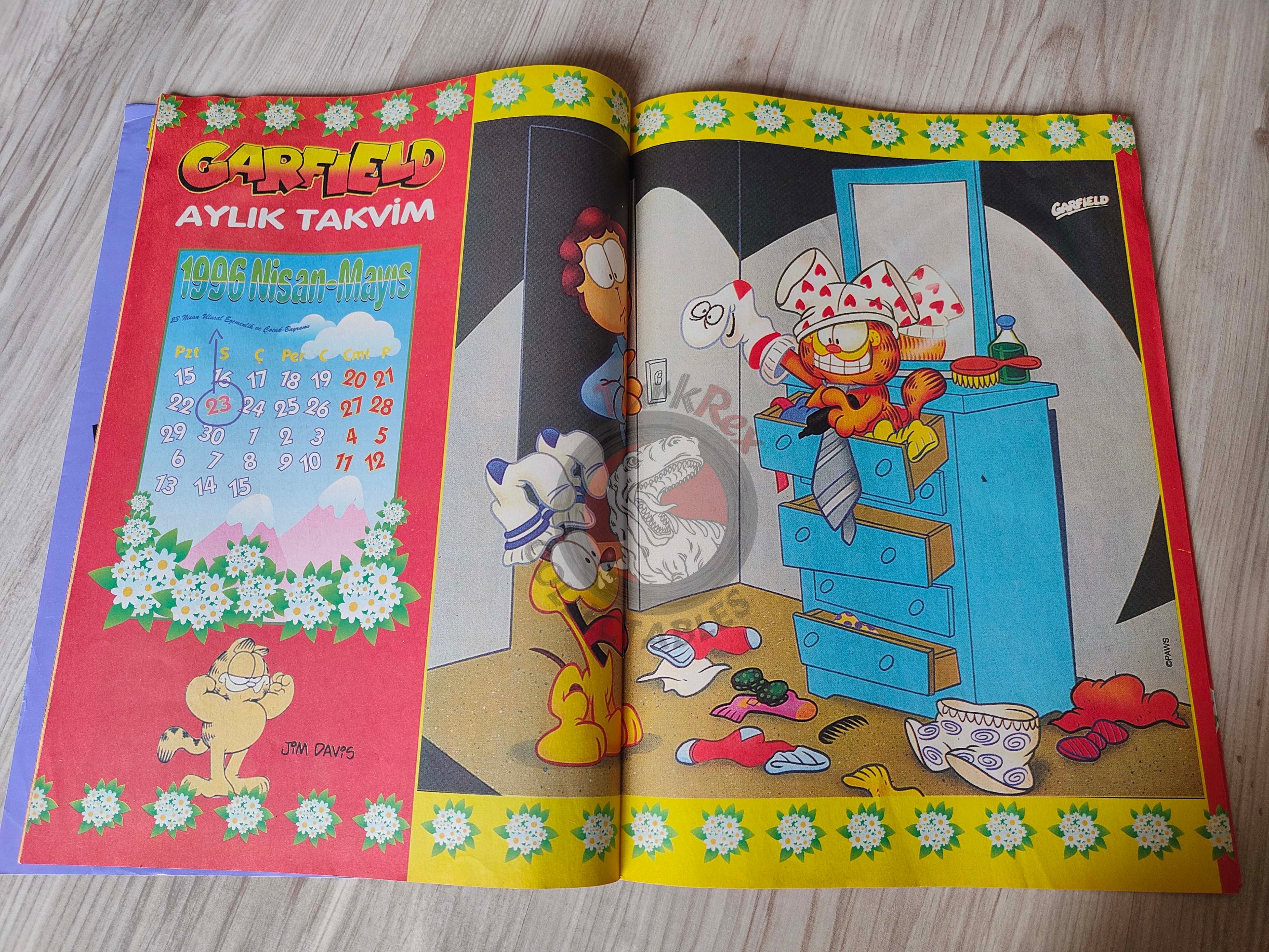 Garfield #1 1996 Turkish Magazine Comic Turkey