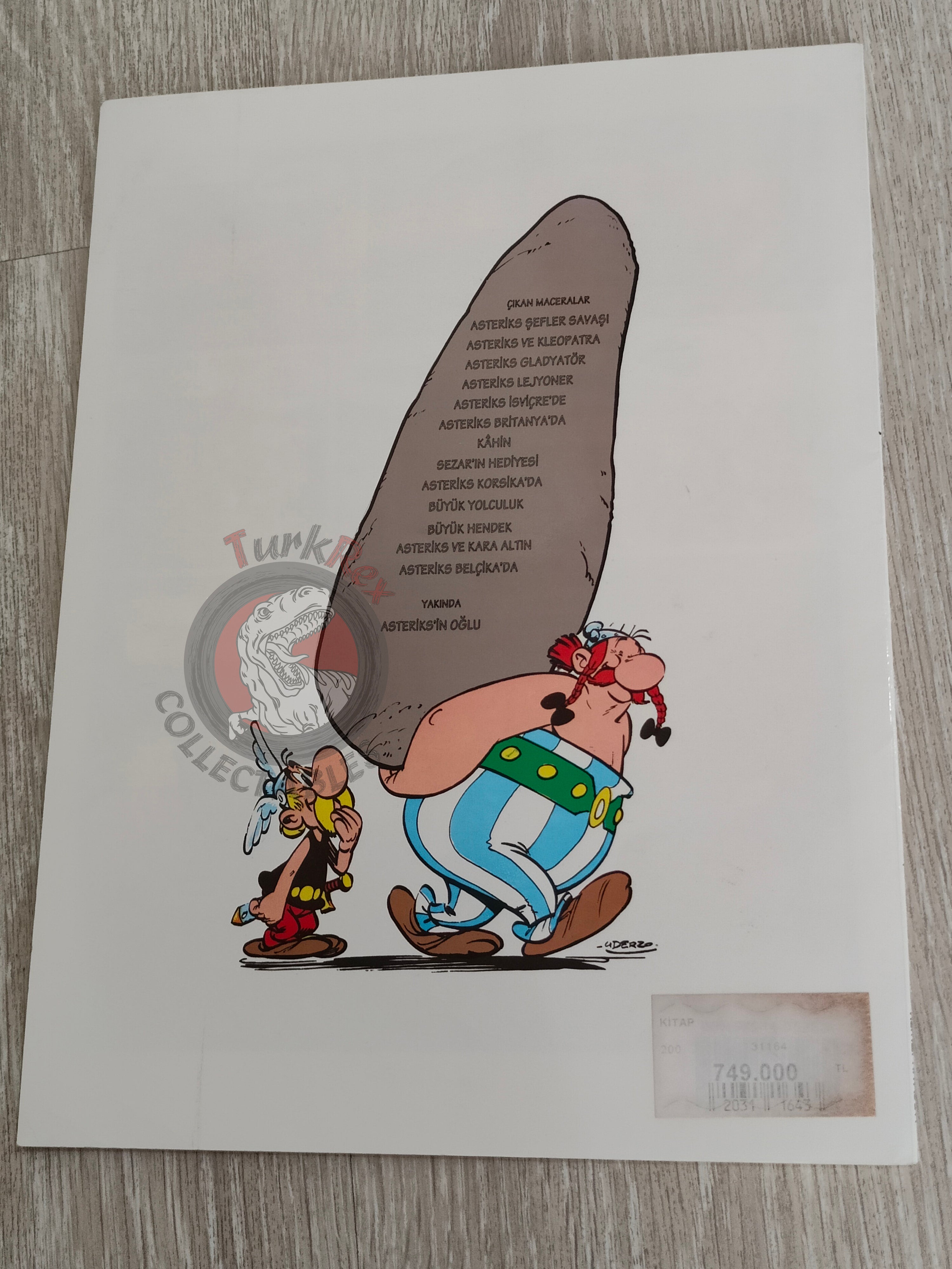 Asterix – Asterix in Belgium 1996 1st Edition Turkish Edition Comic Turkey