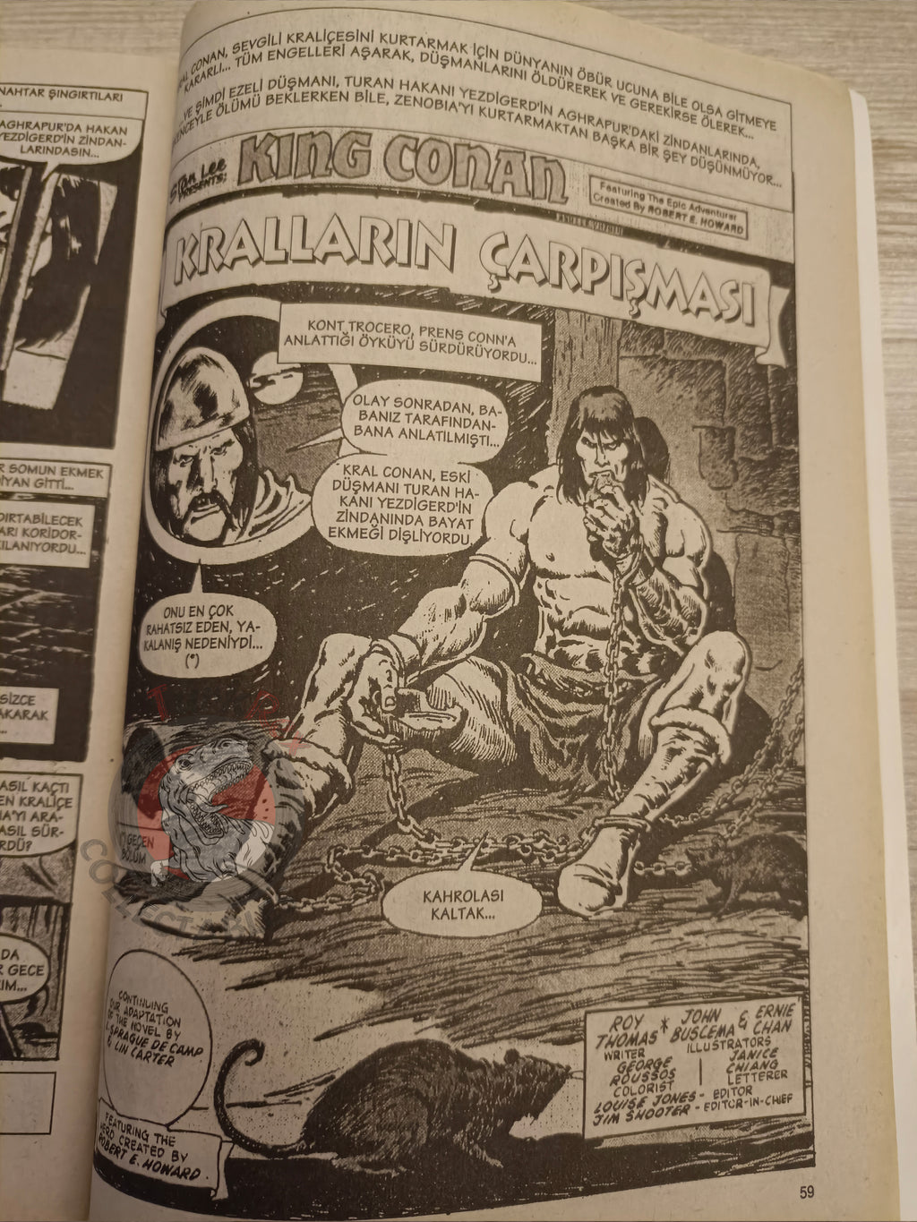 Kral Conan #19 King Conan #5 #6 #7 Turkish Comic Turkey Boris Vallejo