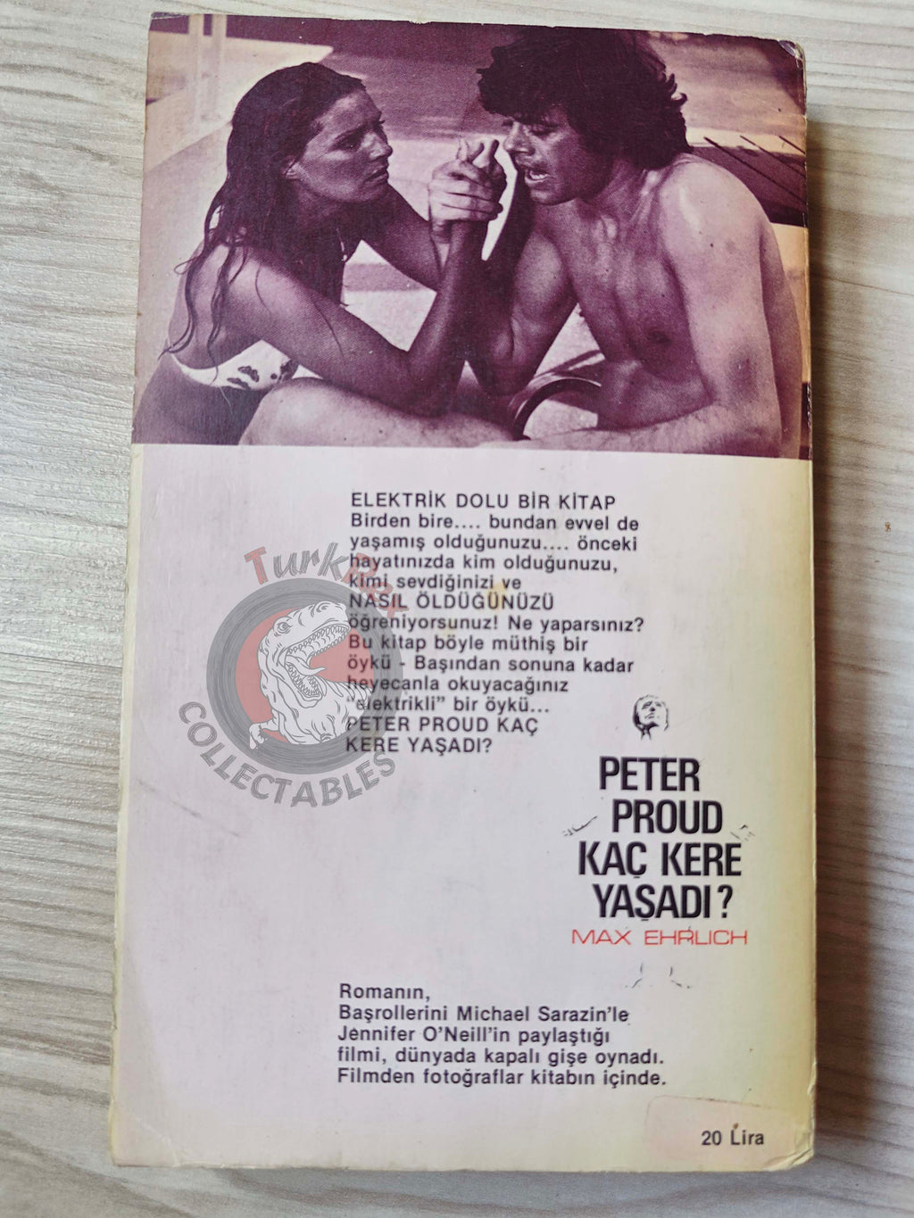 Max Ehrlich – The Reincarnation of Peter Proud 1975 1st Turkish Book Turkey