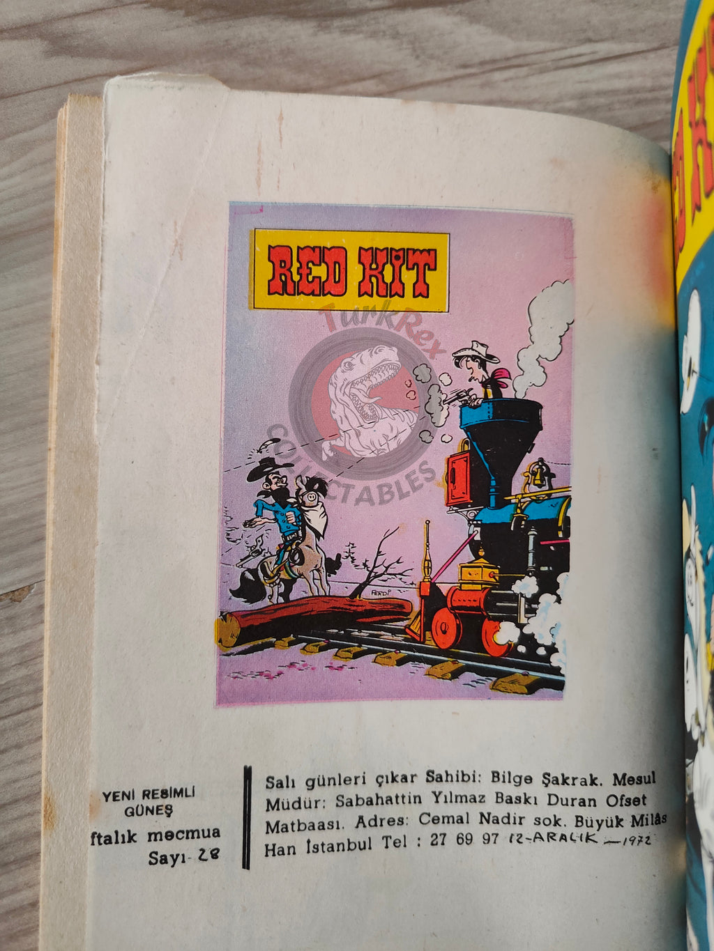 Lucky Luke #10 La Ville Fantôme 1972 Turkish Comic Turkey Gil Jourdan Gaston