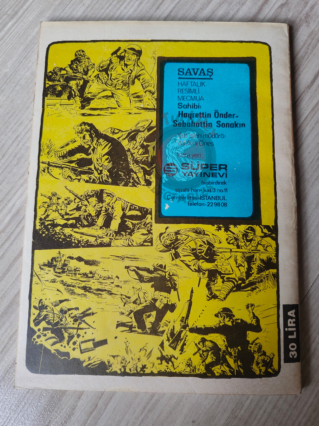 War Picture Library #9 1981 Turkish Comic Turkey WW2 stories