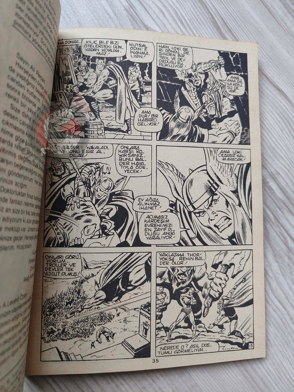 Thor #2 1985 Turkish Comic Turkey The Mighty Thor #183–187