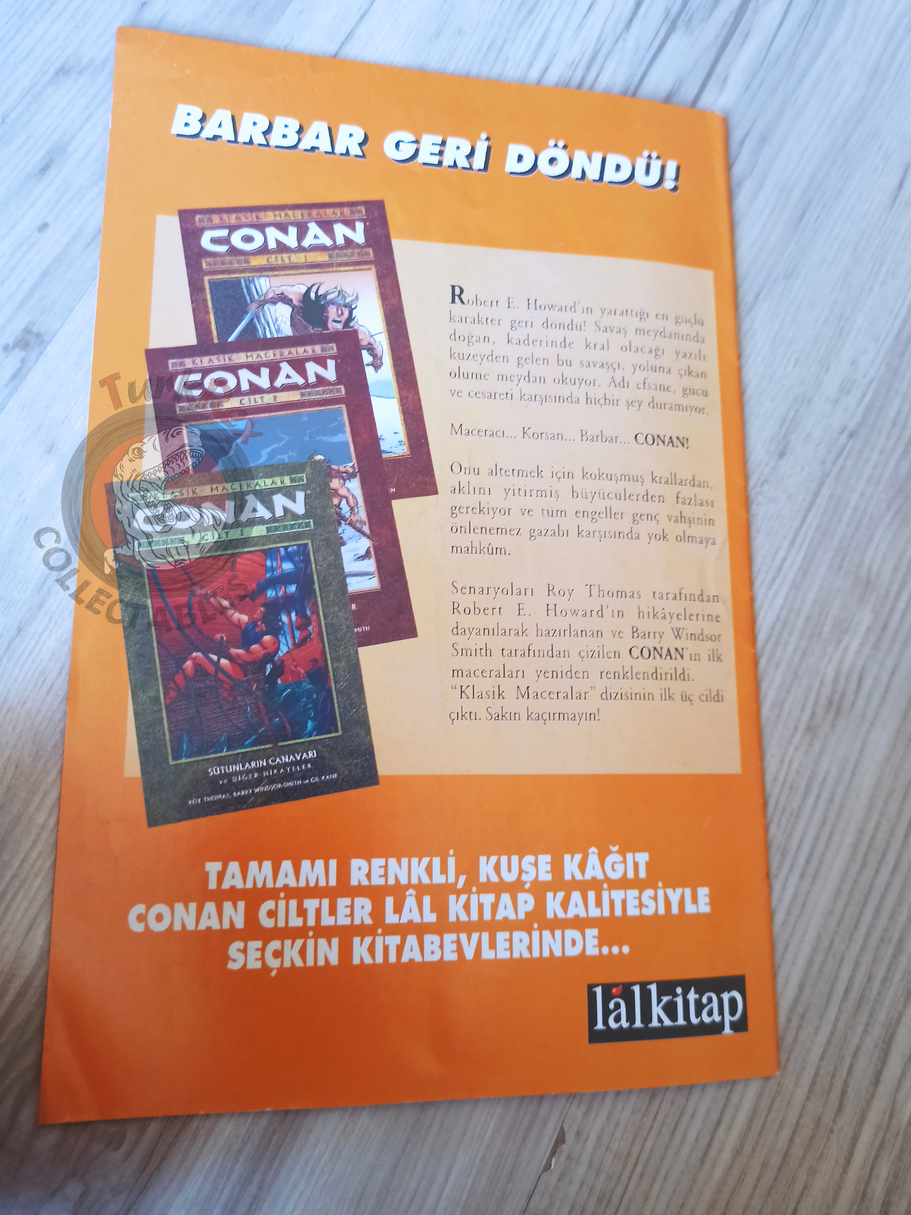 Conan the Legend #9 Turkish Comic Turkey Dark Horse Comics