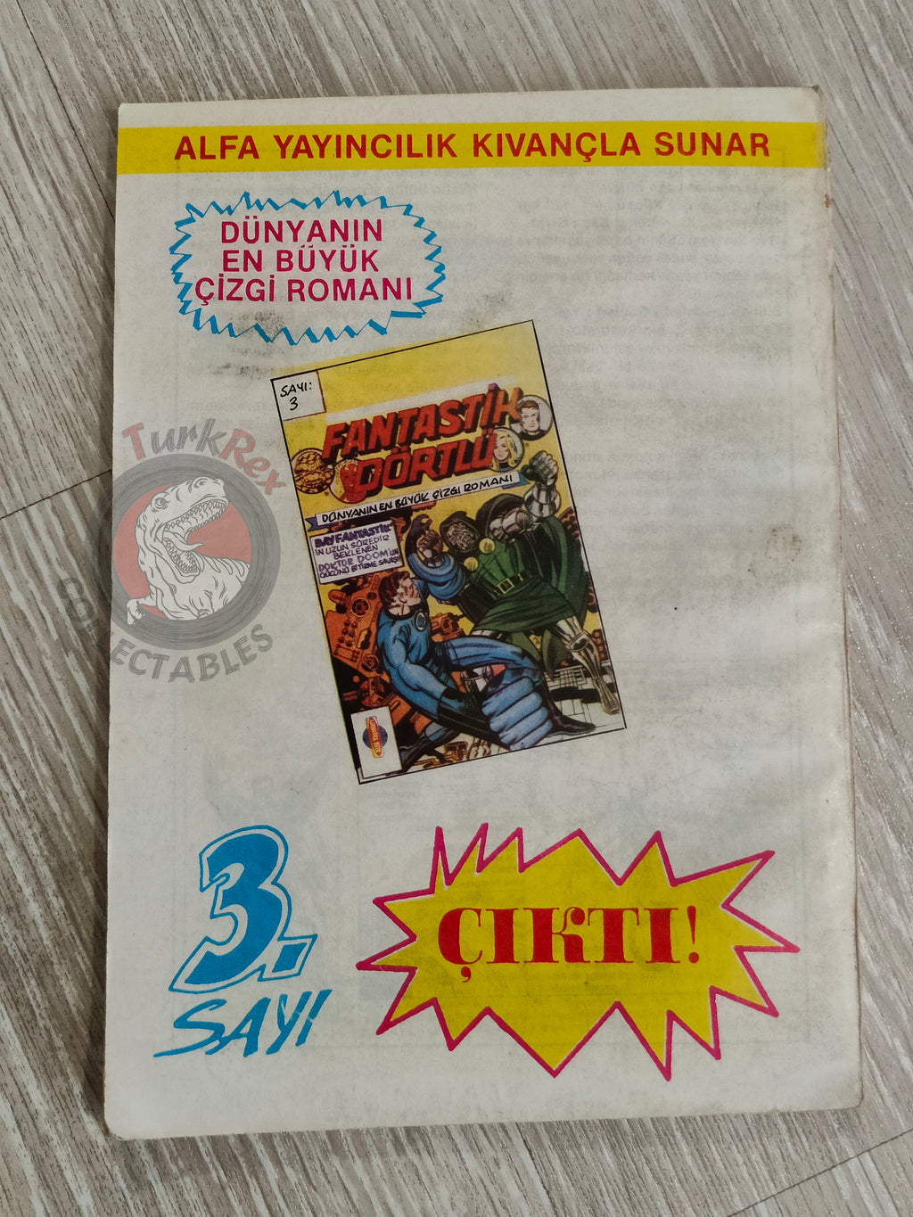 Captain America – Issue #3 1988 Turkish Comic Turkey #163 #164 #165 #166