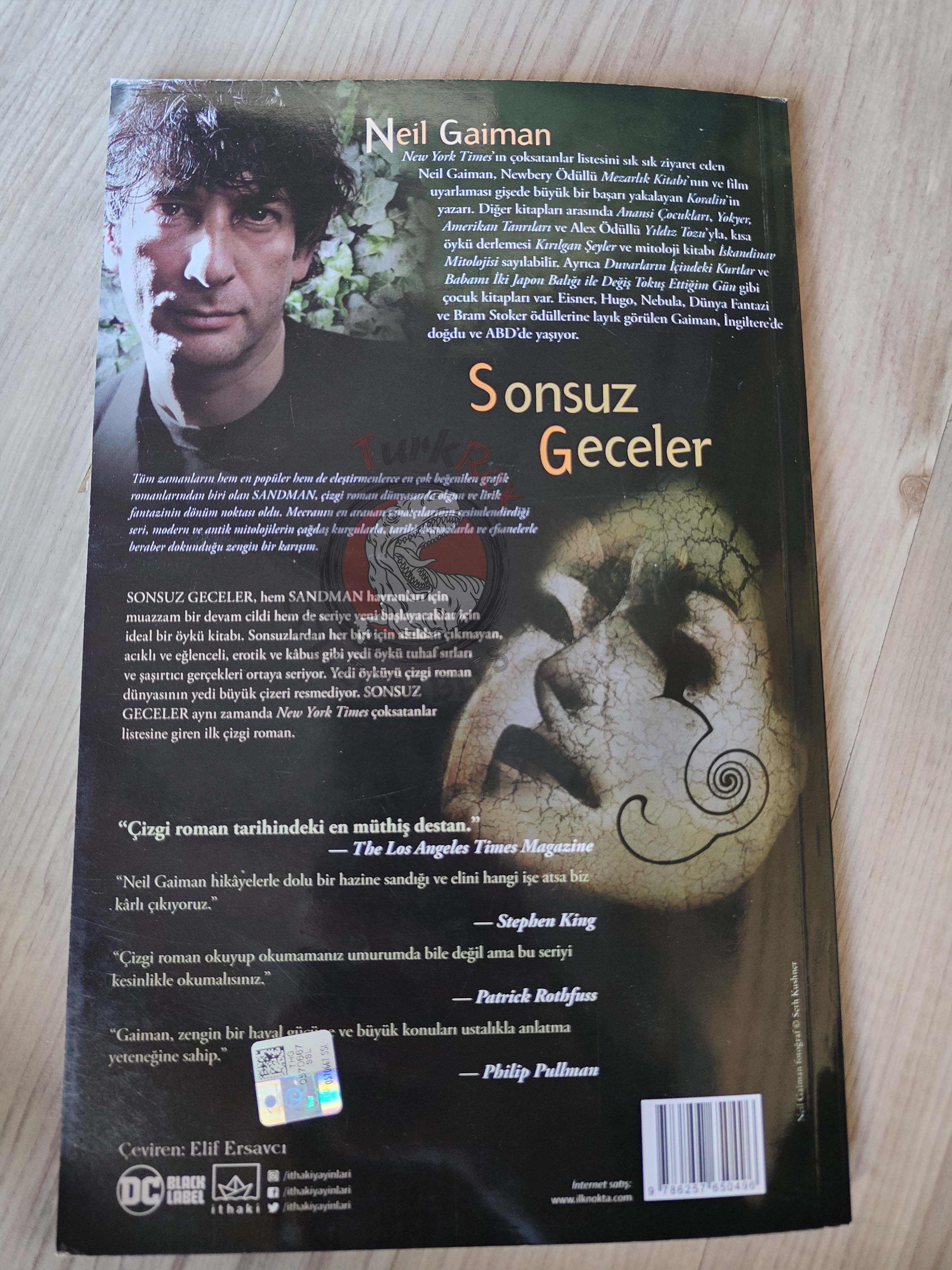 The Sandman Vol #11: Endless Nights Turkish Comic Turkey