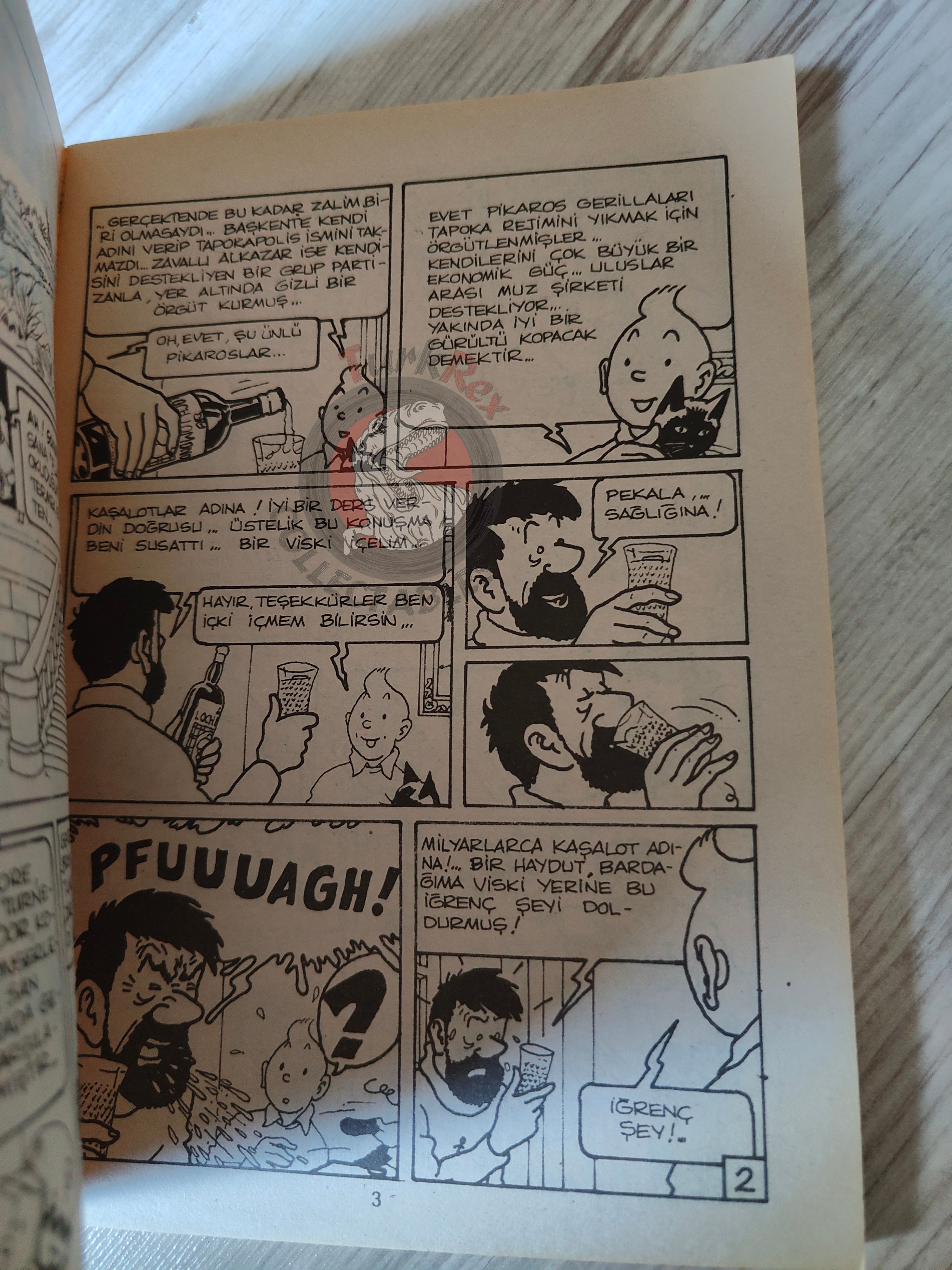 Tintin – Tintin and the Picaros mid 1980s Turkish Edition Comic Turkey 2