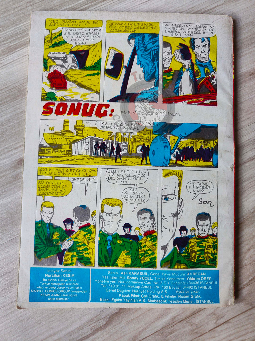 G.I. Joe: A Real American Hero #5 #6 #7 1988 Turkish Comic Turkey