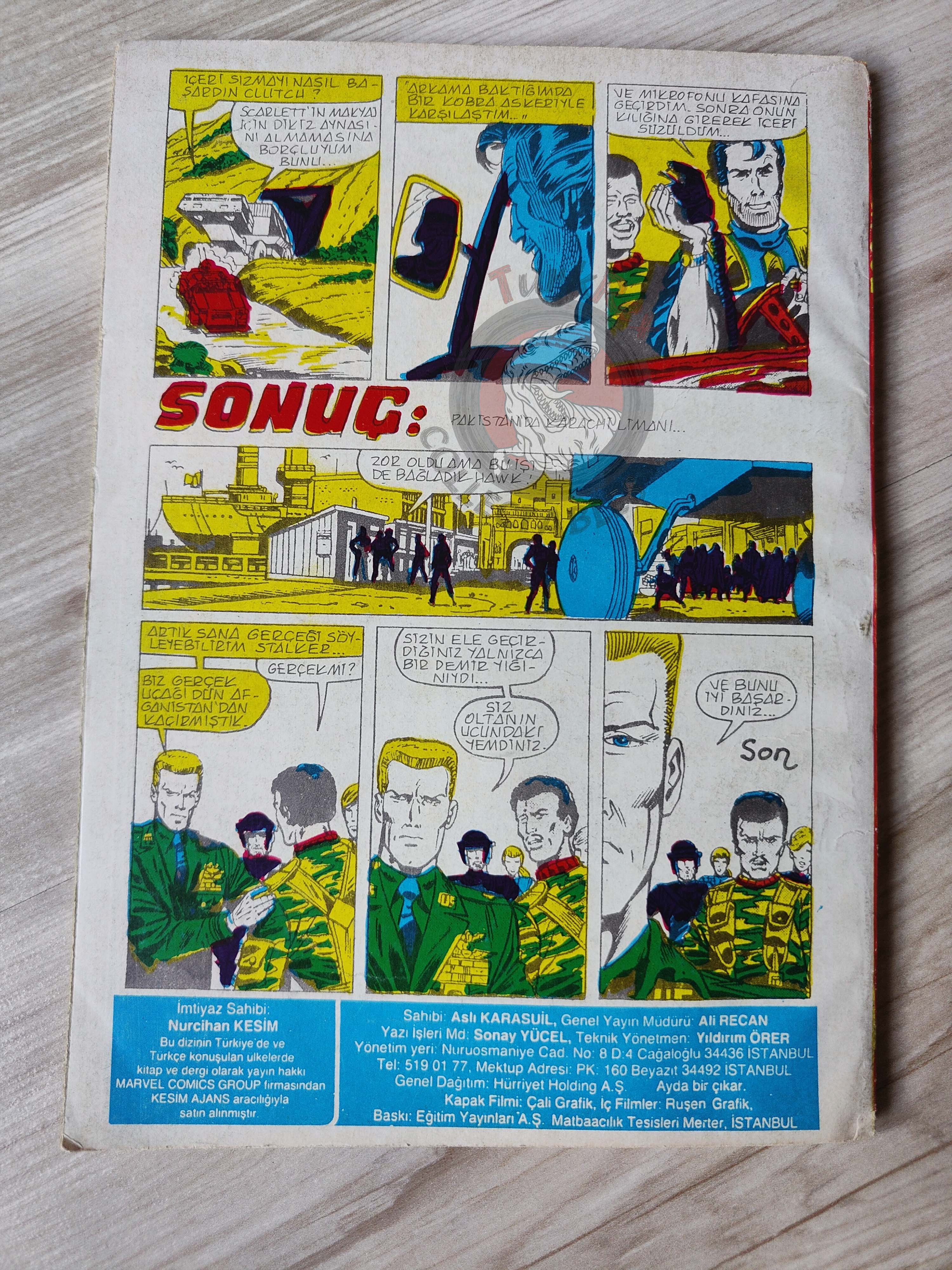 G.I. Joe: A Real American Hero #5 #6 #7 1988 Turkish Comic Turkey