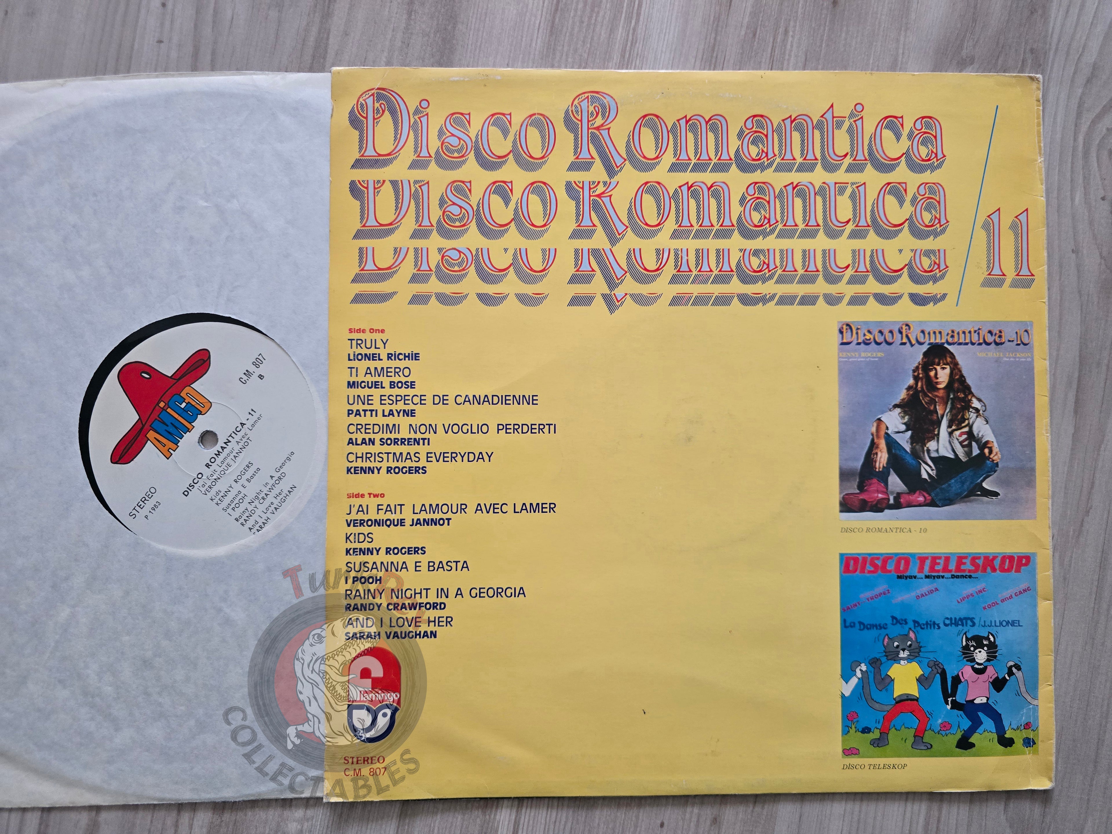 Various – Disco Romantica 11 Turkish Pressing Vinyl Turkey Edition