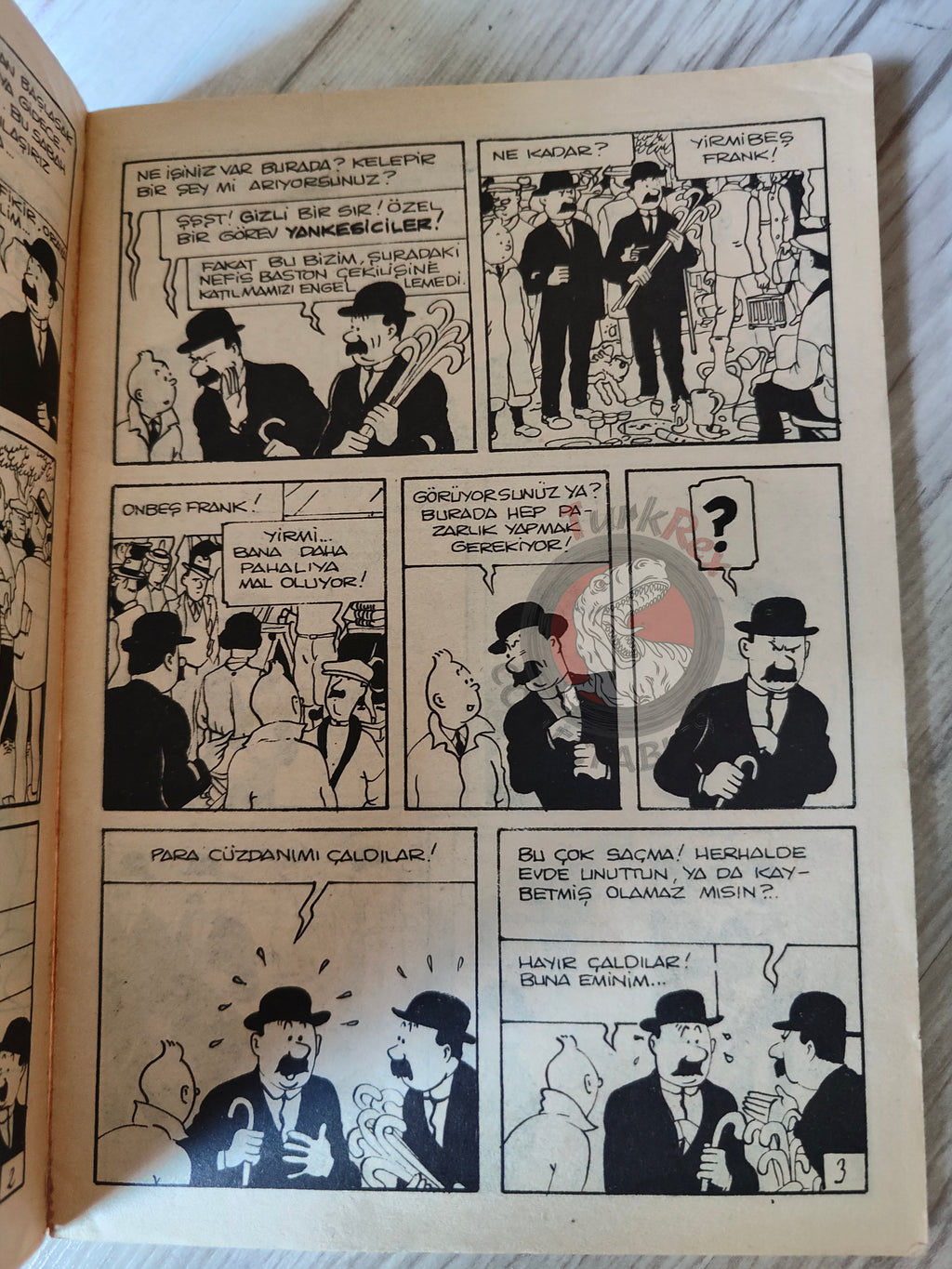 Tintin – The Secret of the Unicorn mid 1980s Turkish Edition Comic Turkey 1