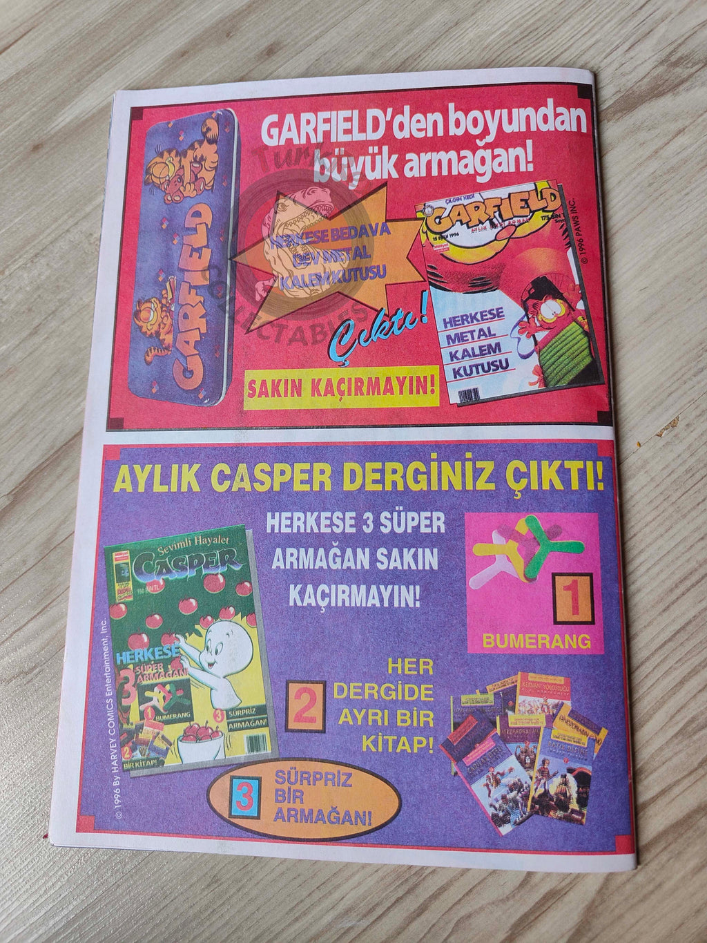 Casper the Friendly Ghost – Issue #5 1996 Turkish Comic Turkey