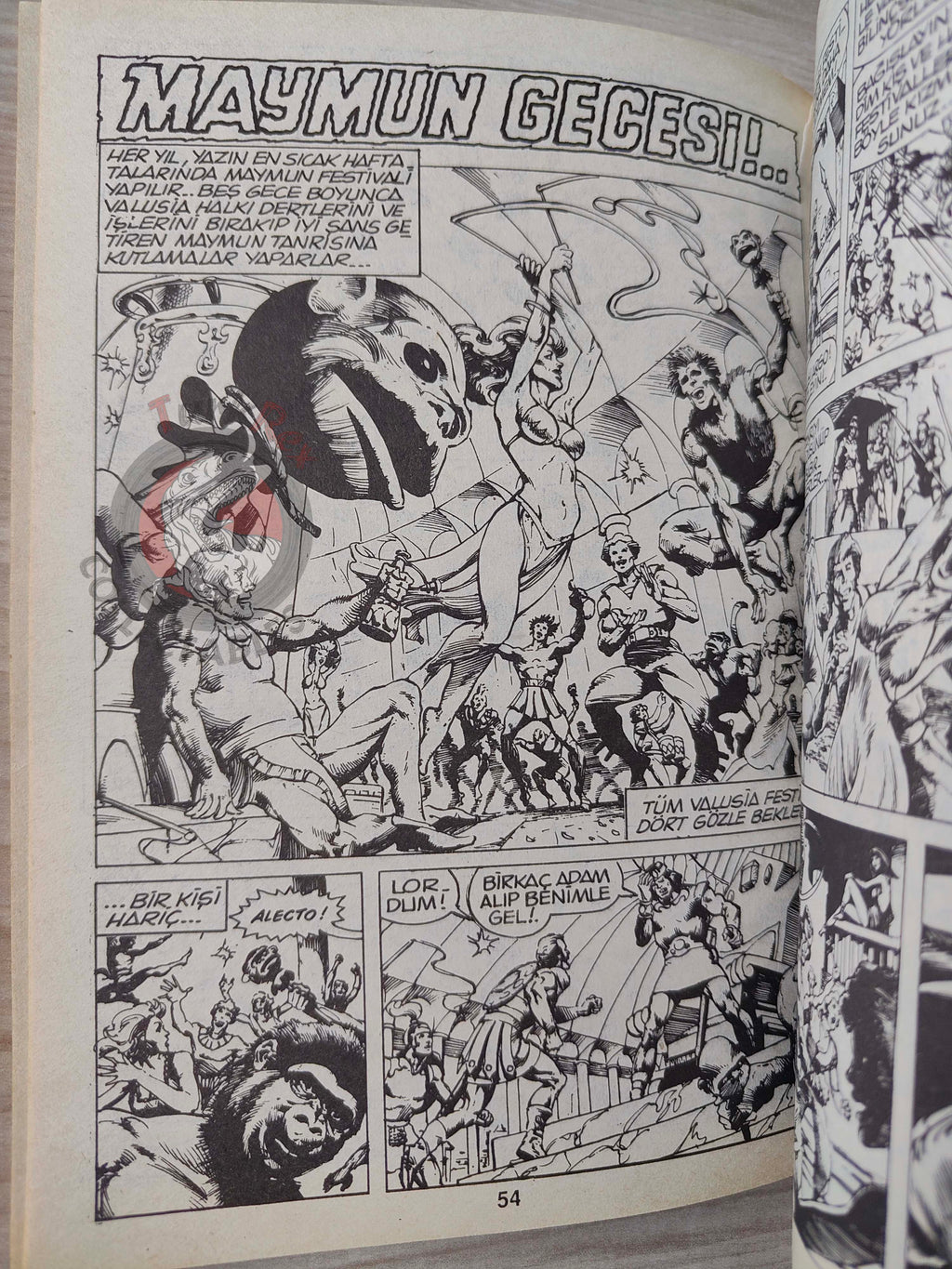 Conan ve Barbarlar #4 1994 Red Sonja & King Kull Turkish Comic Turkey