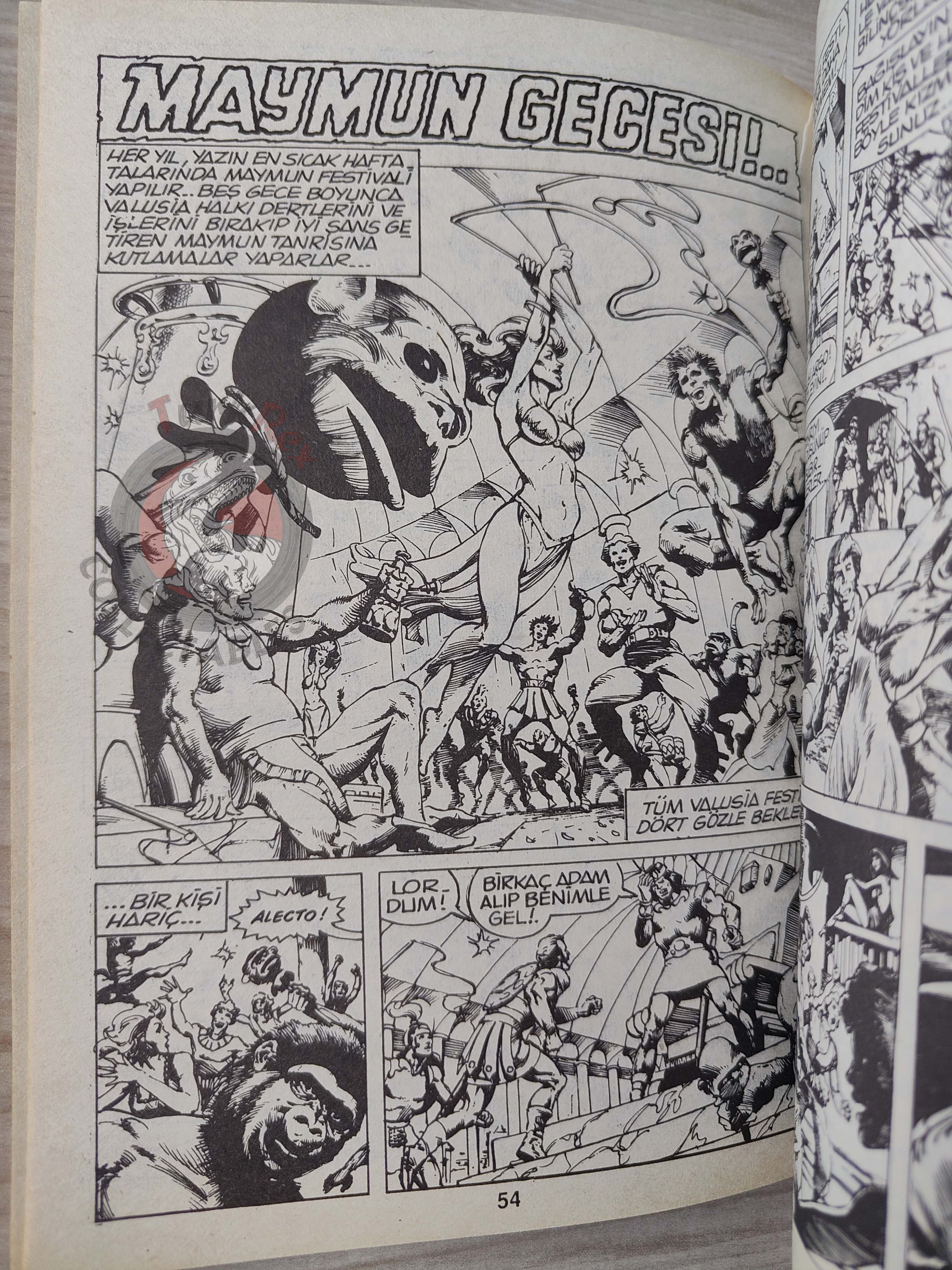 Conan ve Barbarlar #4 1994 Red Sonja & King Kull Turkish Comic Turkey
