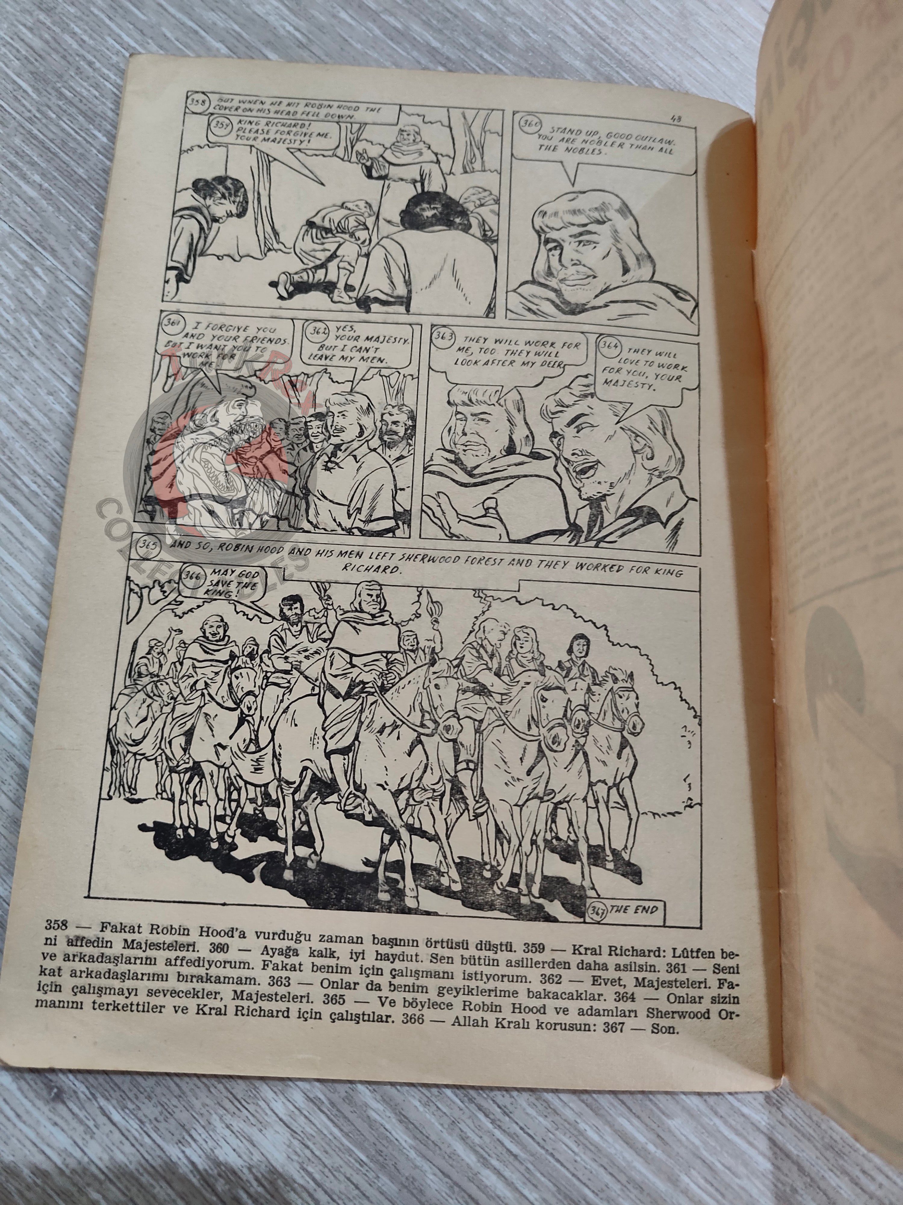 Robin Hood 1960s Turkish Comic Turkey Classics Illustrated