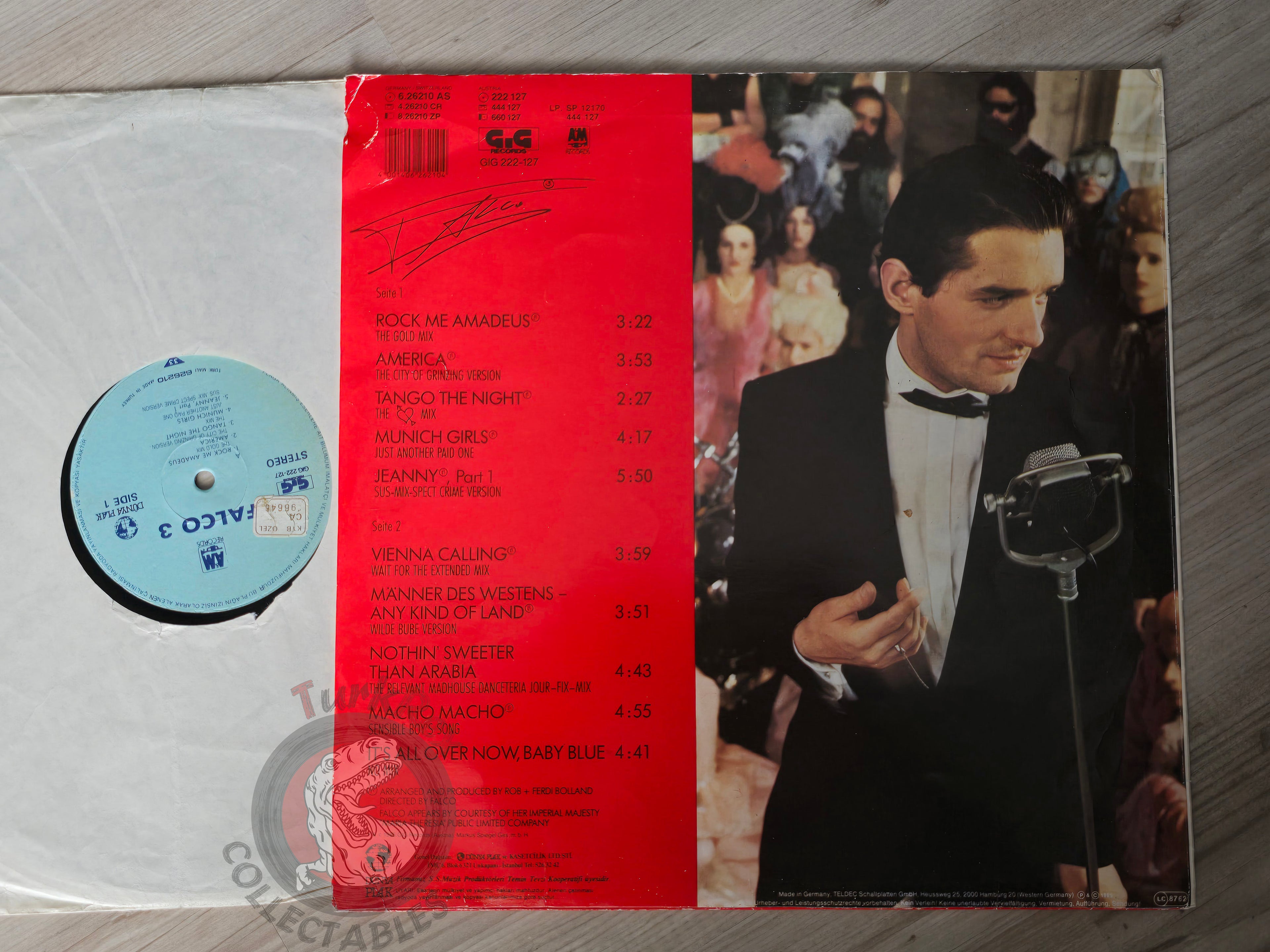 Falco – 3 Turkish Pressing Vinyl Turkey Edition