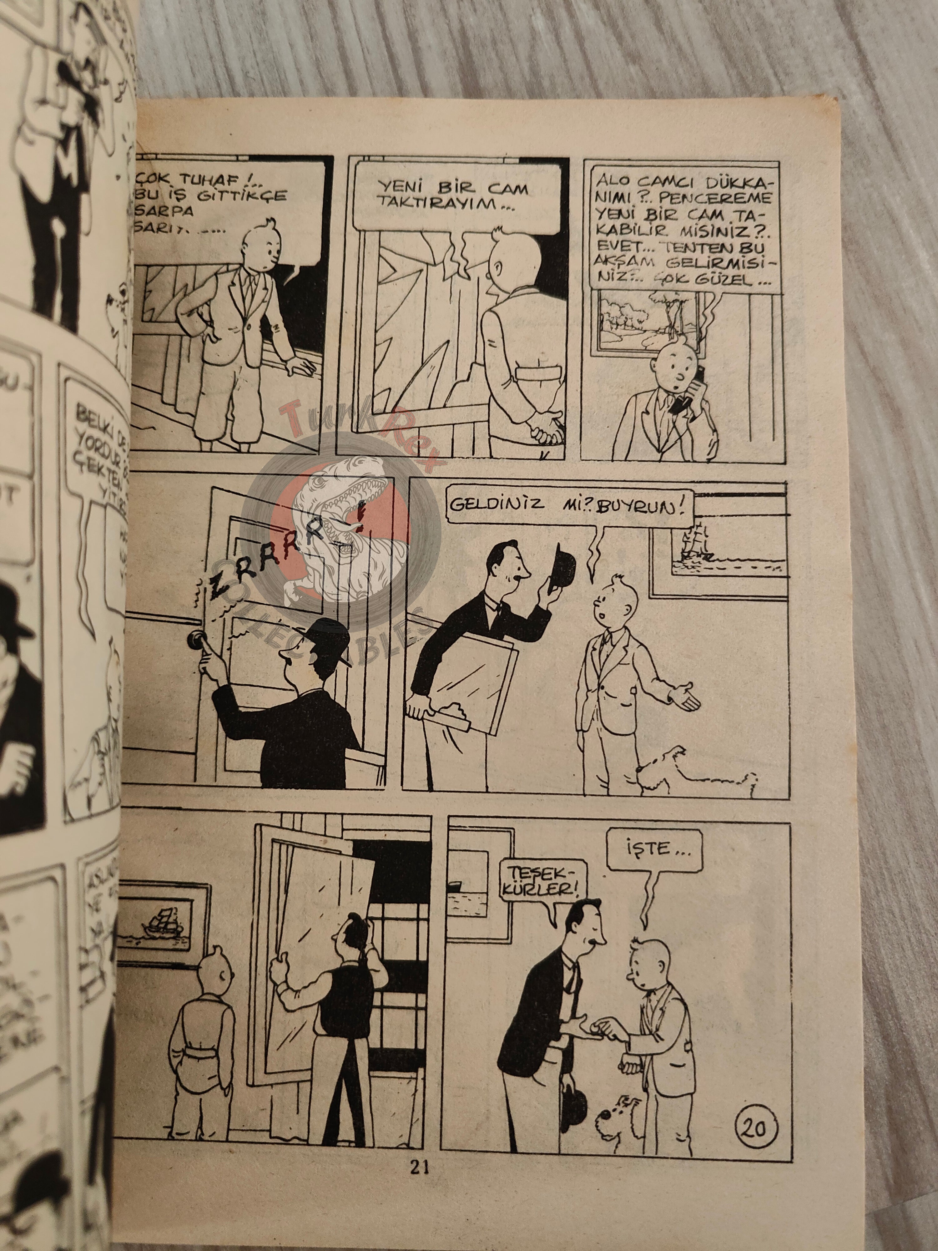 Tintin – King Ottokar’s Sceptre 1980s Turkish Edition Comic Turkey A