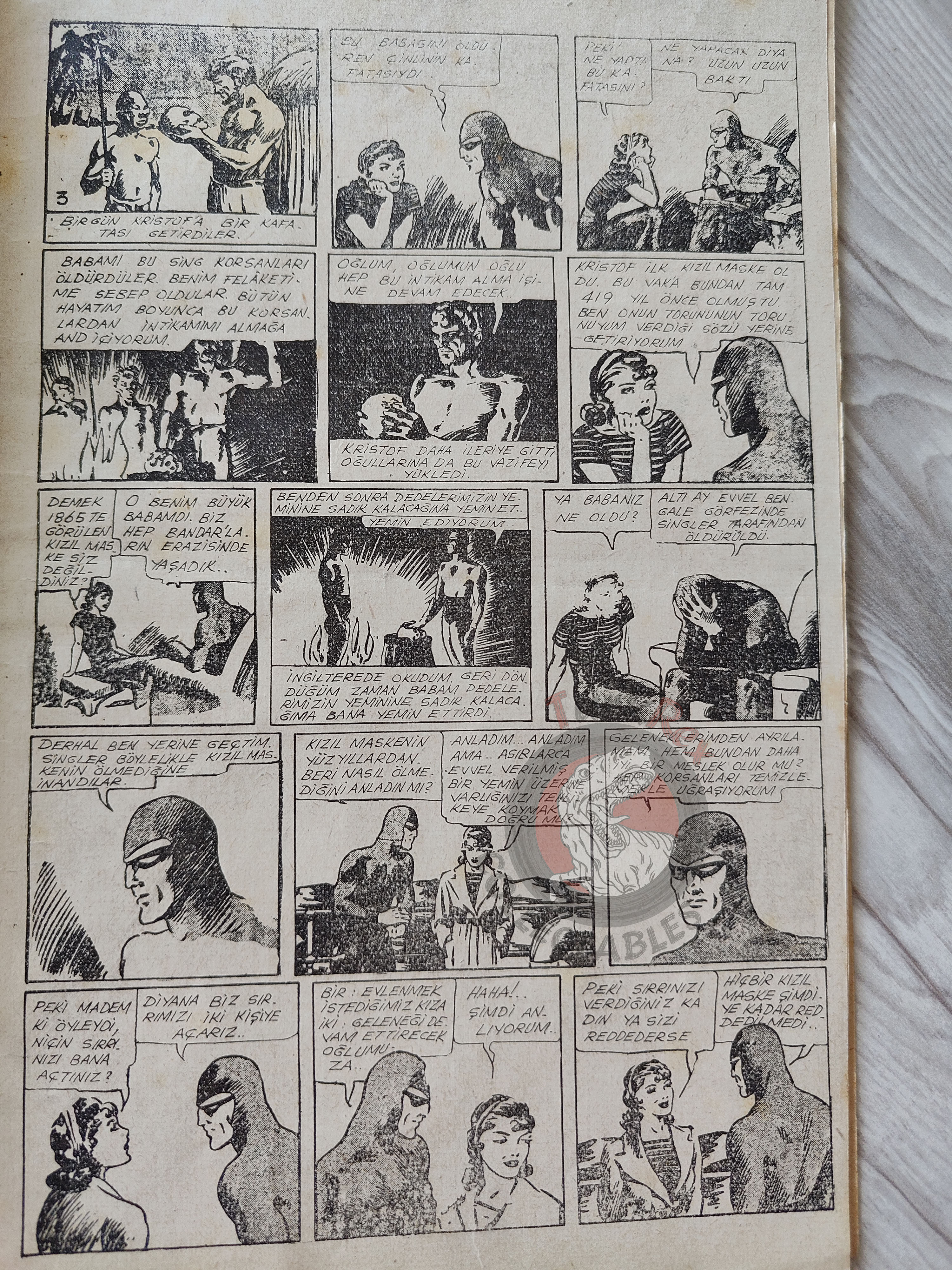 The Phantom 1944 The Singh Brotherhood / The Sky Band Turkish Comic Turkey