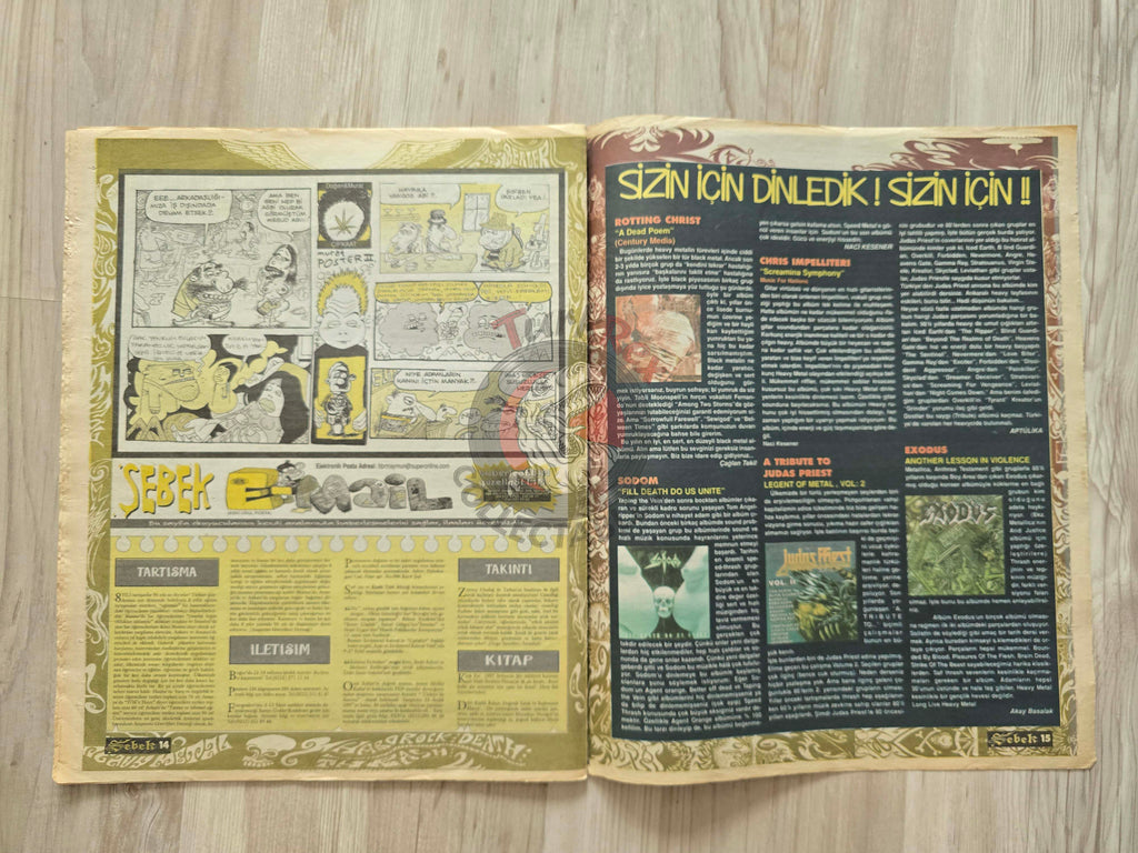 Şebek Fanzine 1997 Lemmy Kilmister Motorhead Turkish Mag Turkey Amorphis Metallica