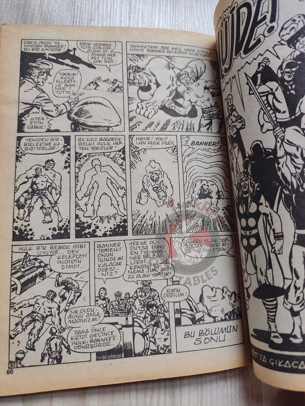 Hulk #10 1988 Turkish Comic Turkey cover #19 #131 Iron Man