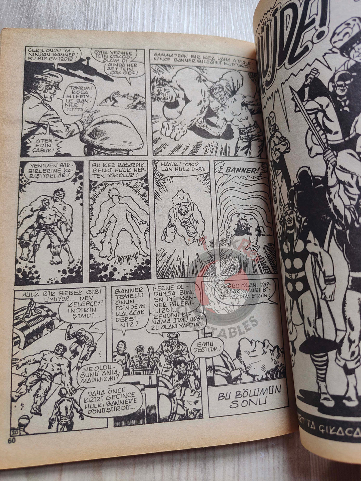 Hulk #10 1988 Turkish Comic Turkey cover #19 #131 Iron Man