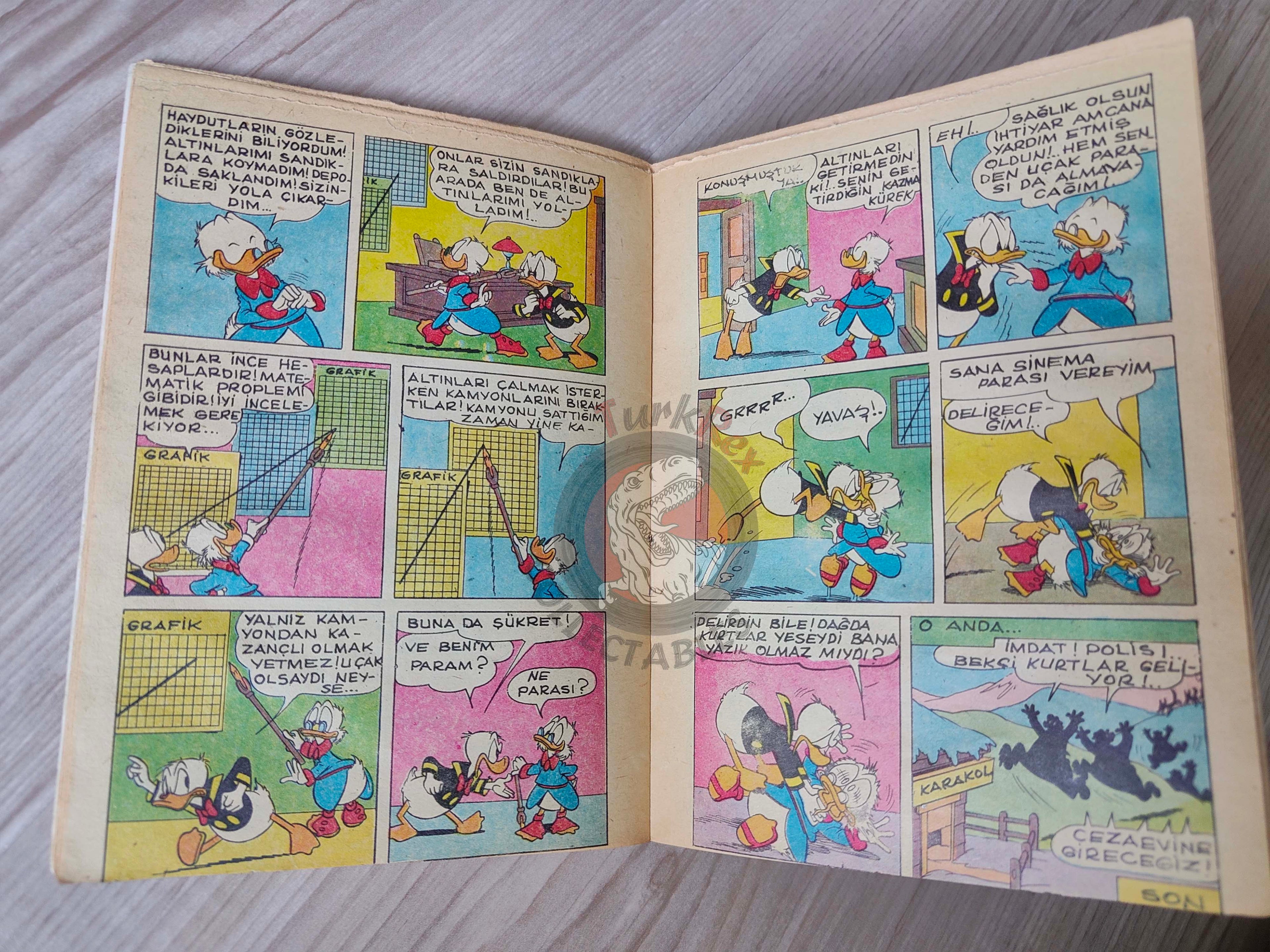 Mickey Mouse Mag #10 1970 Turkish Comic Turkey Walt Disney Donald Duck