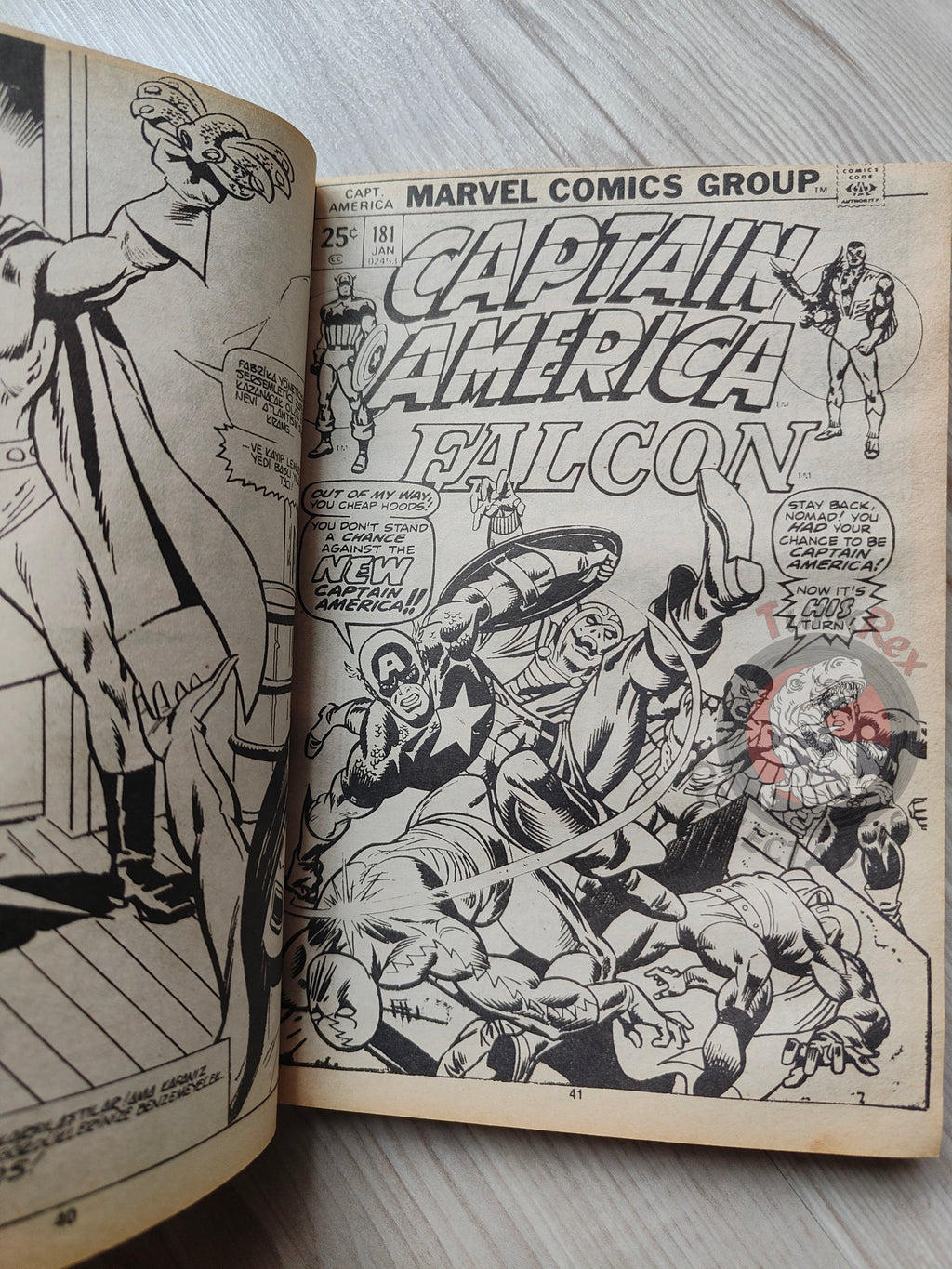 Captain America – Volume 4 1989 Turkish Comic Turkey Falcon