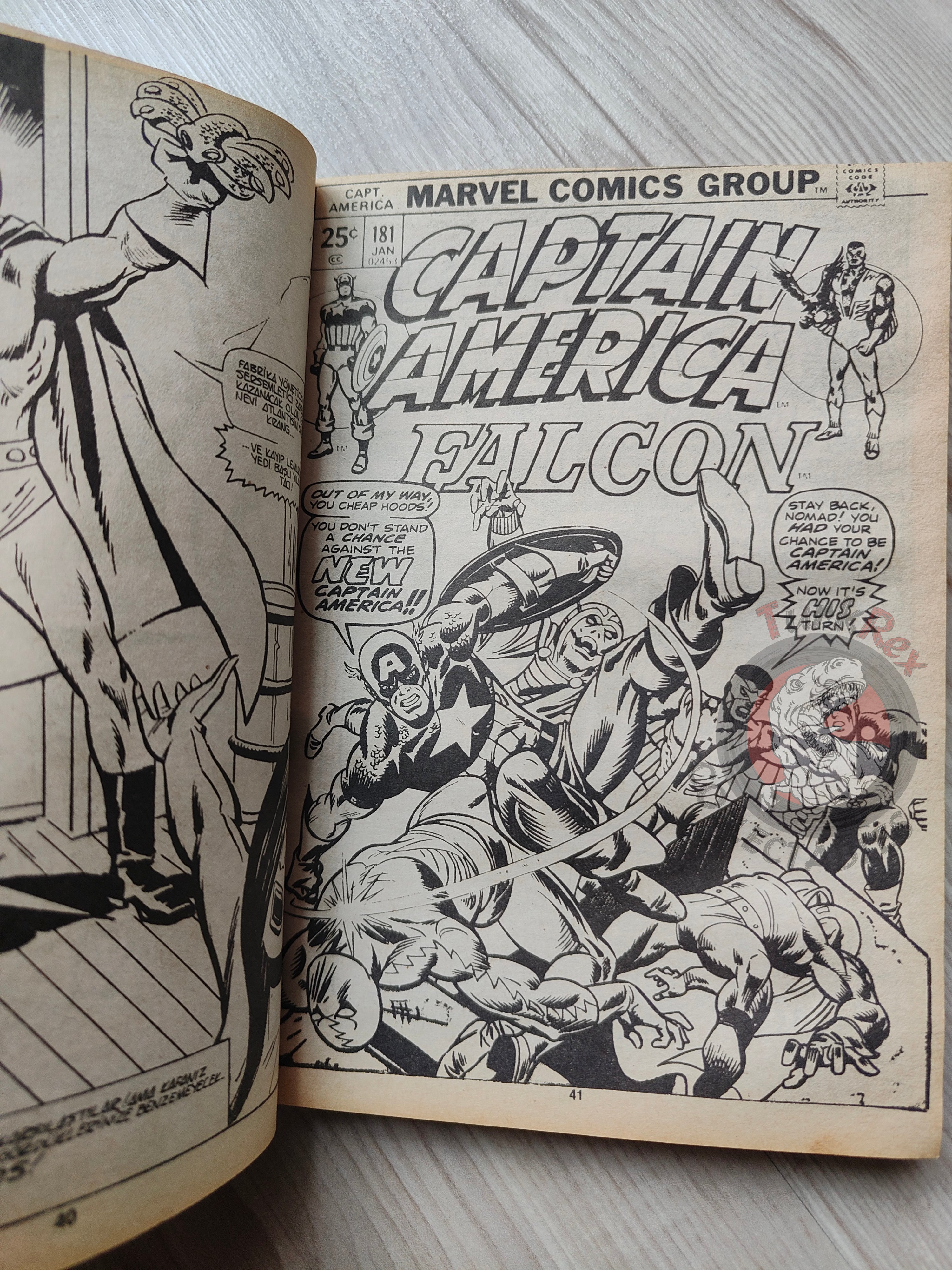 Captain America – Volume 4 1989 Turkish Comic Turkey Falcon