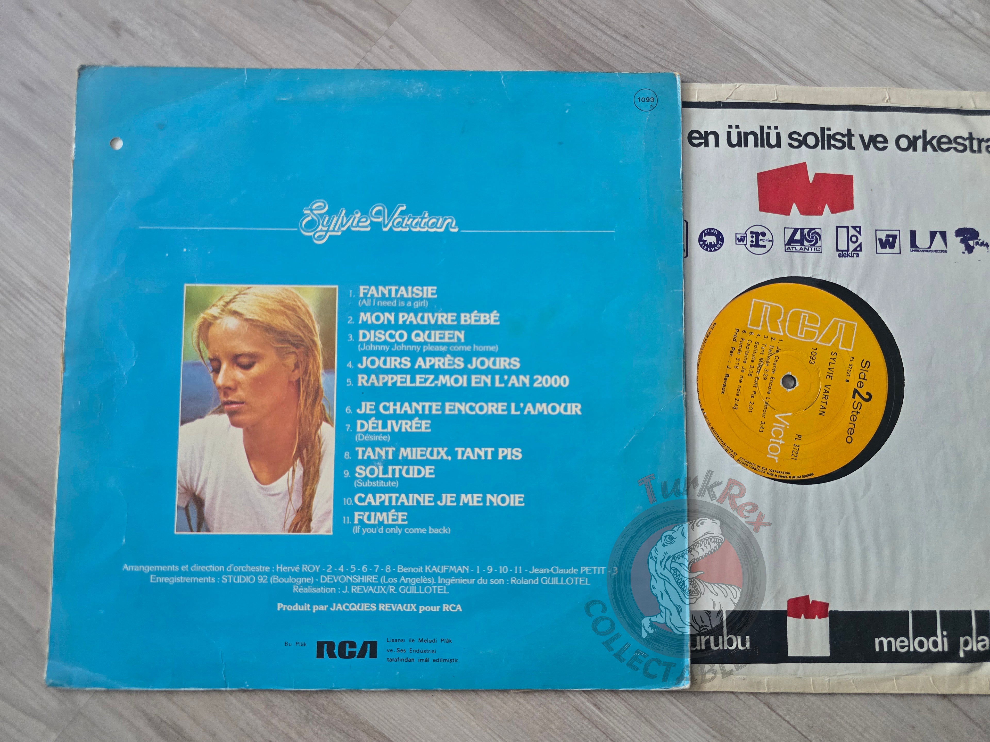 Sylvie Vartan – Fantaisie Turkish Pressing Vinyl Turkey Edition
