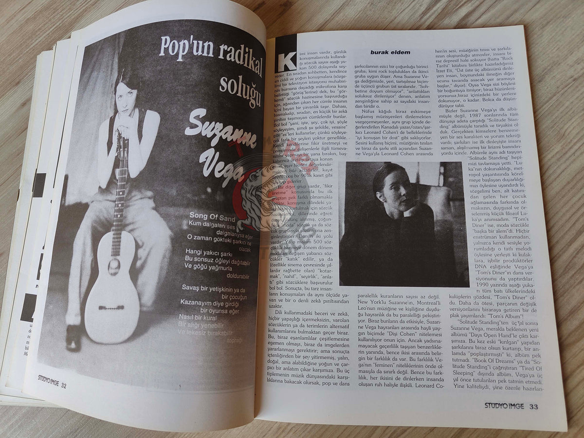 Stüdyo İmge 1992 Megadeth Turkish Mag Turkey Extreme Suzanne Vega Sonic Youth XTC