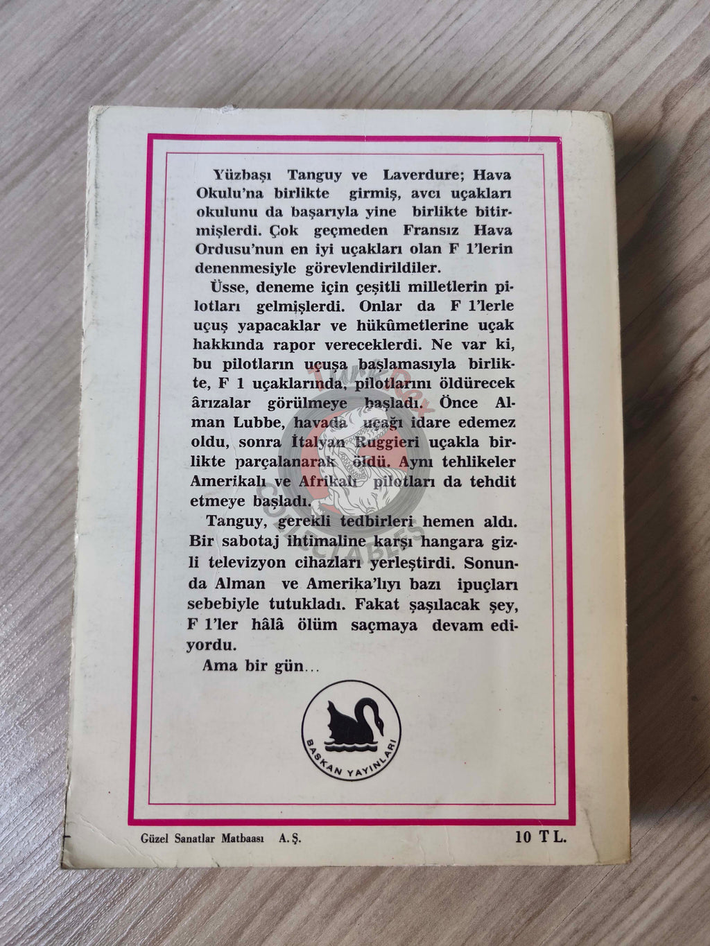 Jean Michel Charlier – The Plane That Killed Its Pilots 1974 Turkish Book Turkey Illustrated