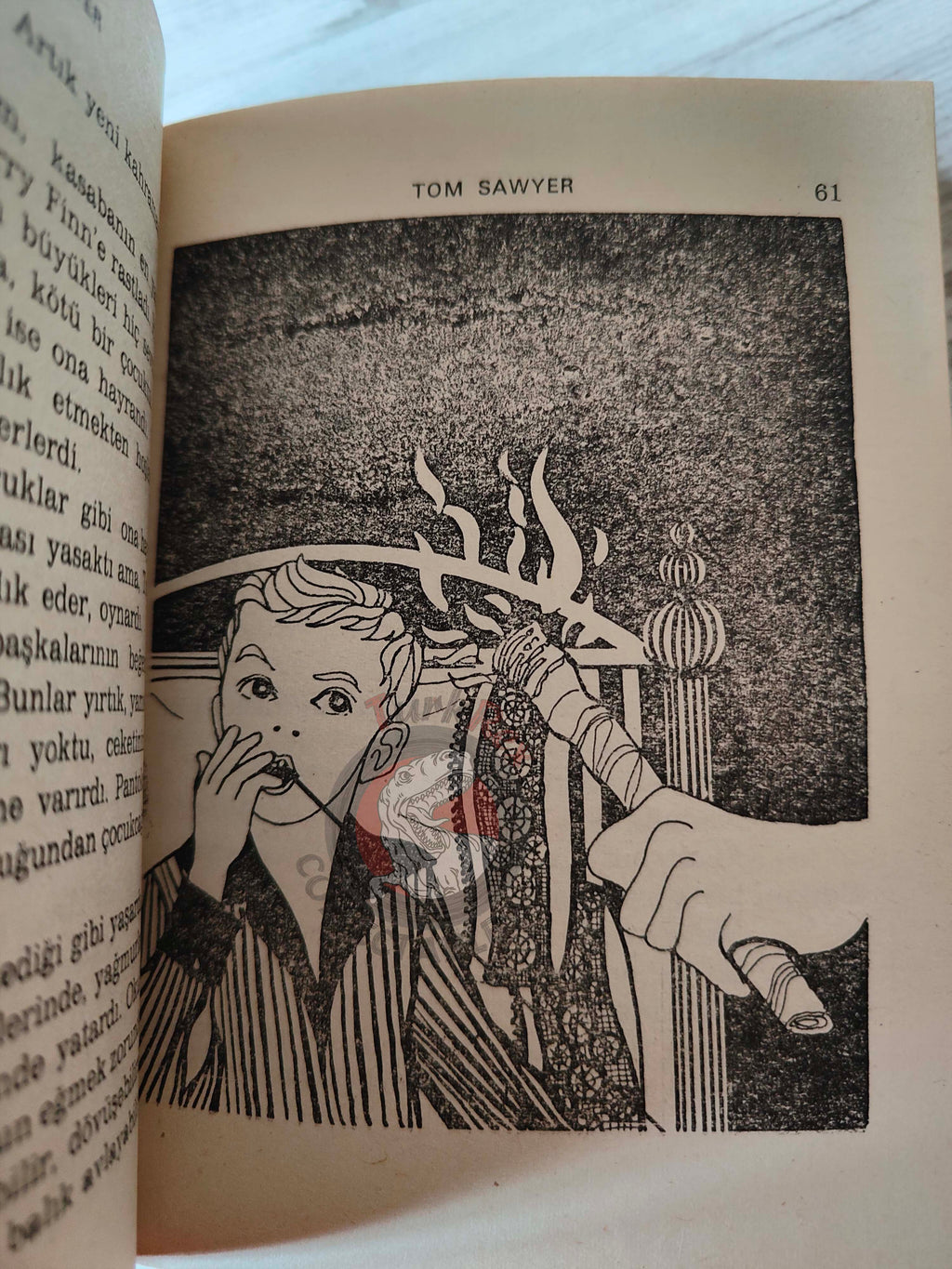 Mark Twain – Tom Sawyer 1975 HC/DJ Turkish Book Turkey Illustrated