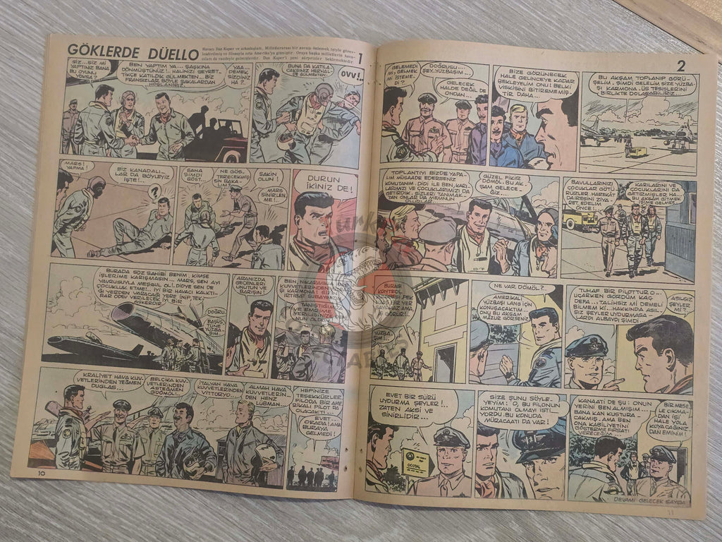 ZıpZıp #9 Dan Cooper 1964 Tintin Magazine Turkish Comic Turkey Ric Hochet Pom et Teddy
