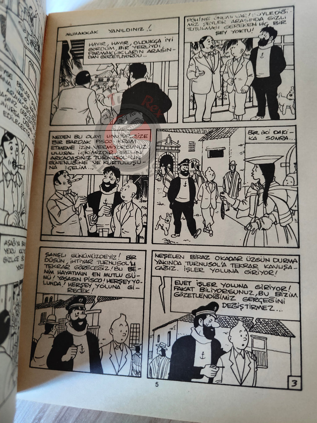 Tintin – Prisoners of the Sun mid 1980s Turkish Edition Comic Turkey 1