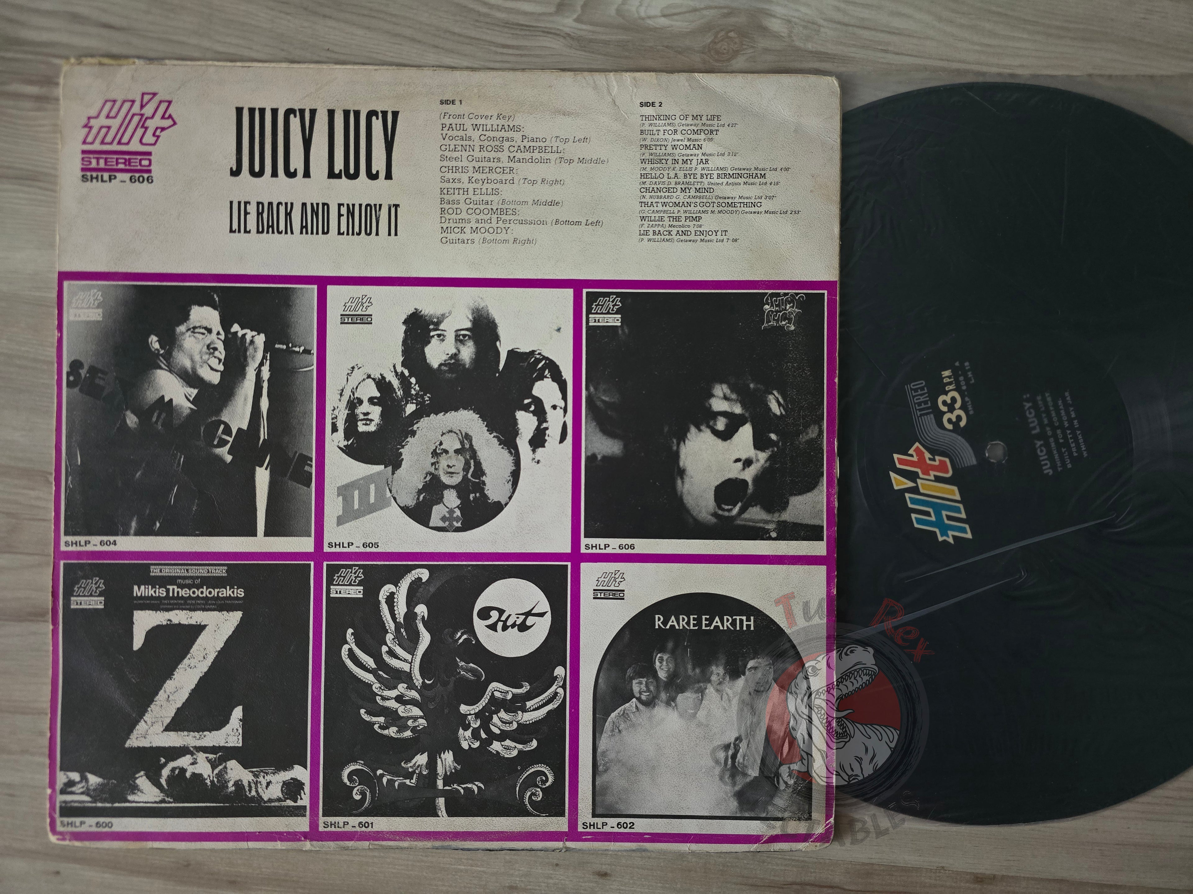Juicy Lucy – Lie Back And Enjoy It Iranian Pressing Vinyl Iran Edition