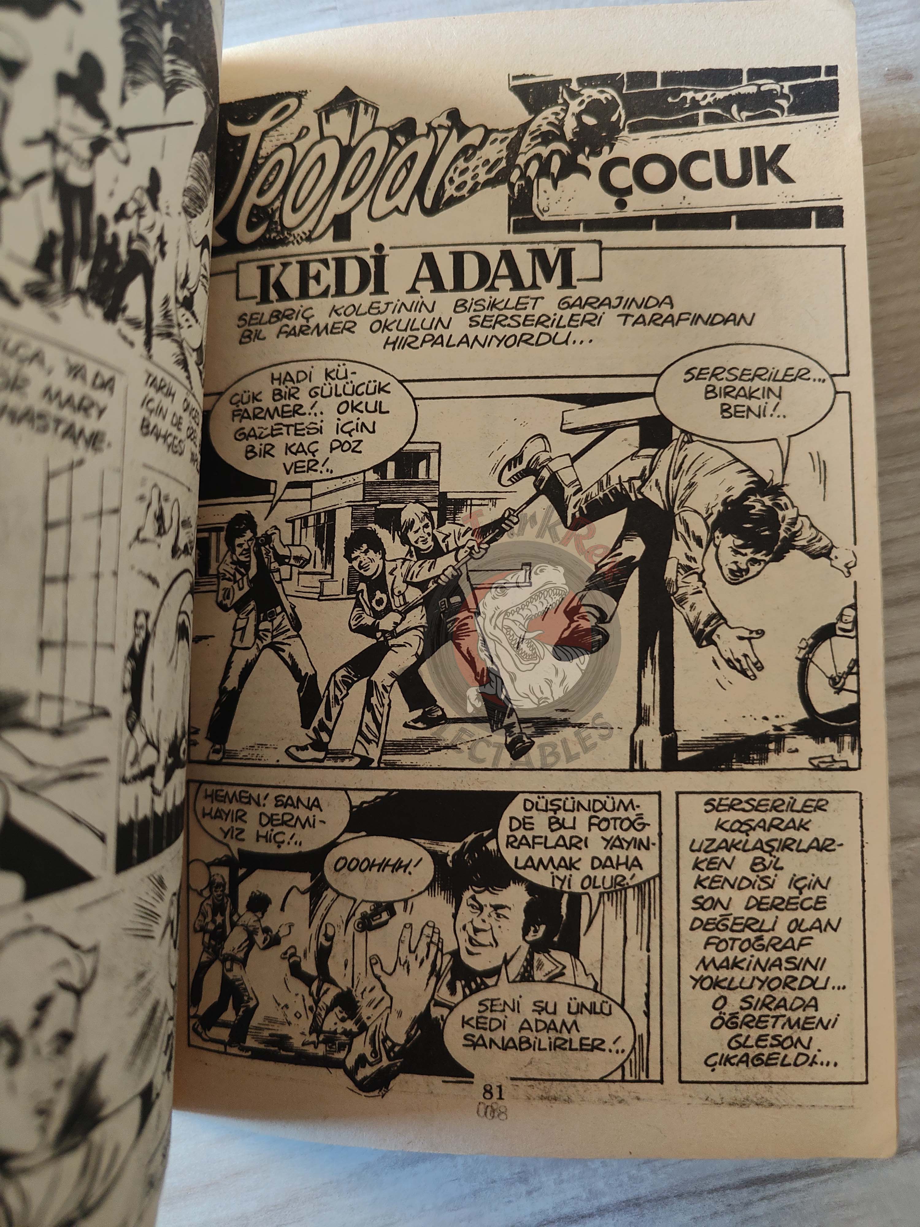 Cim Kozmos #1 1981 Turkish Comic Turkey Sunny Sun The Leopard from Lime Street