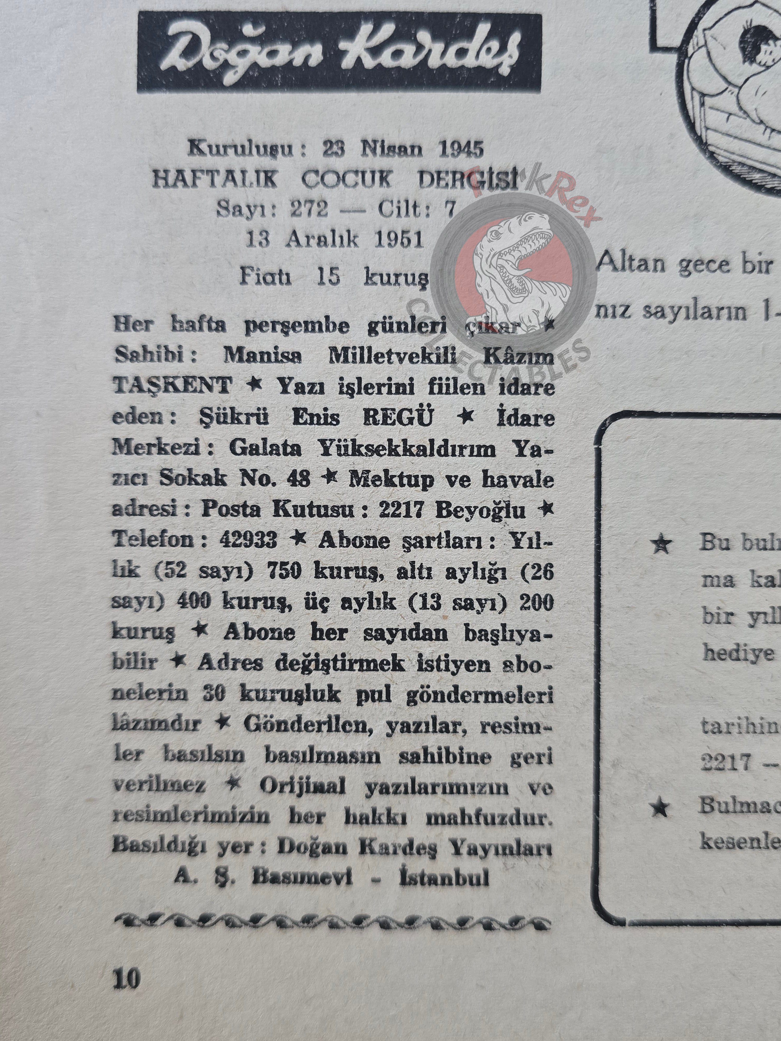 Tintin in Congo 1951 - 1952 Complete 26 Issue Set Turkish Edition Comic Turkey
