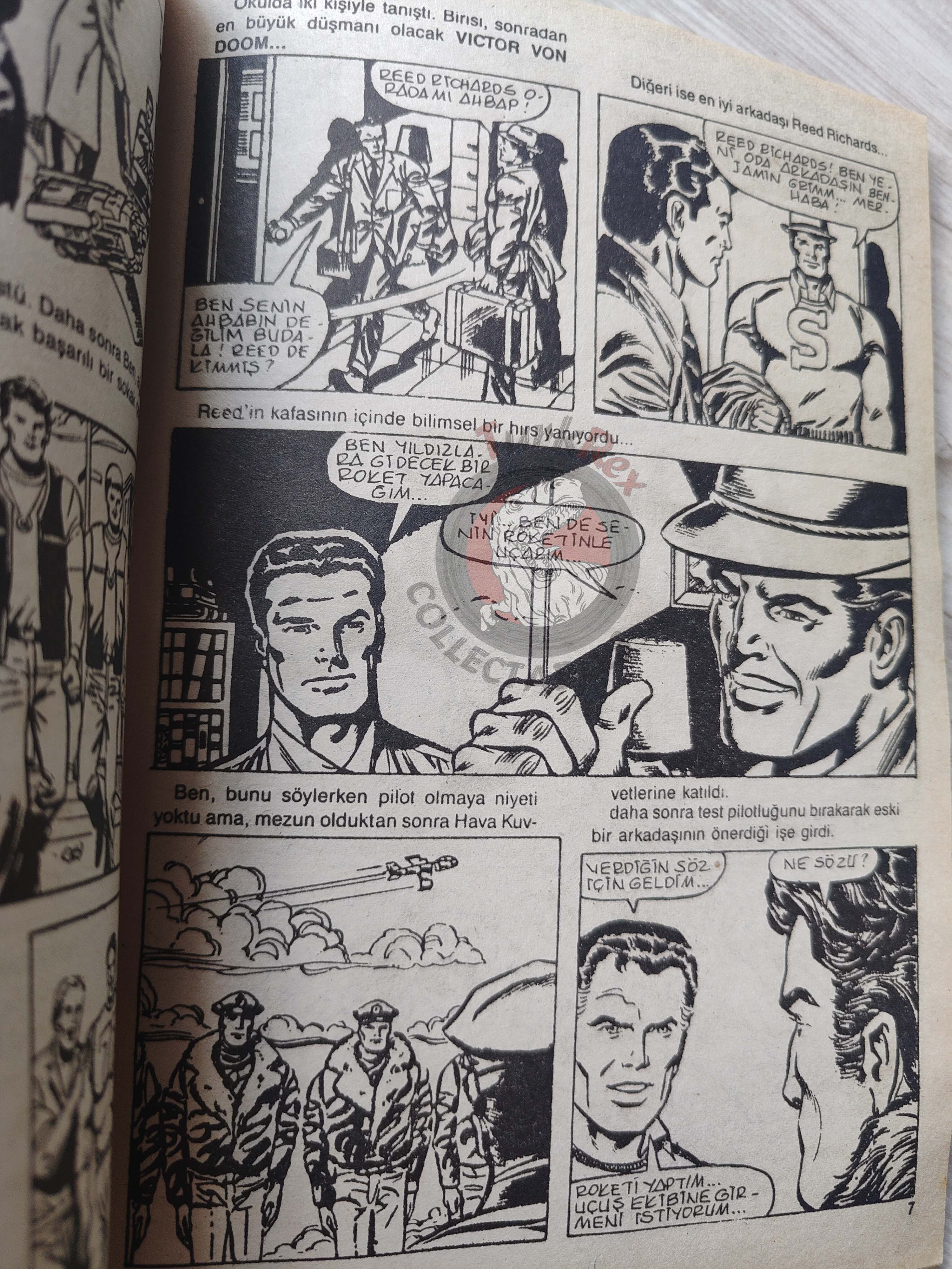 Çizgi Roman Koleksiyon Dergisi #1 Marvel Promo Issue Turkish Comic Turkey 1988