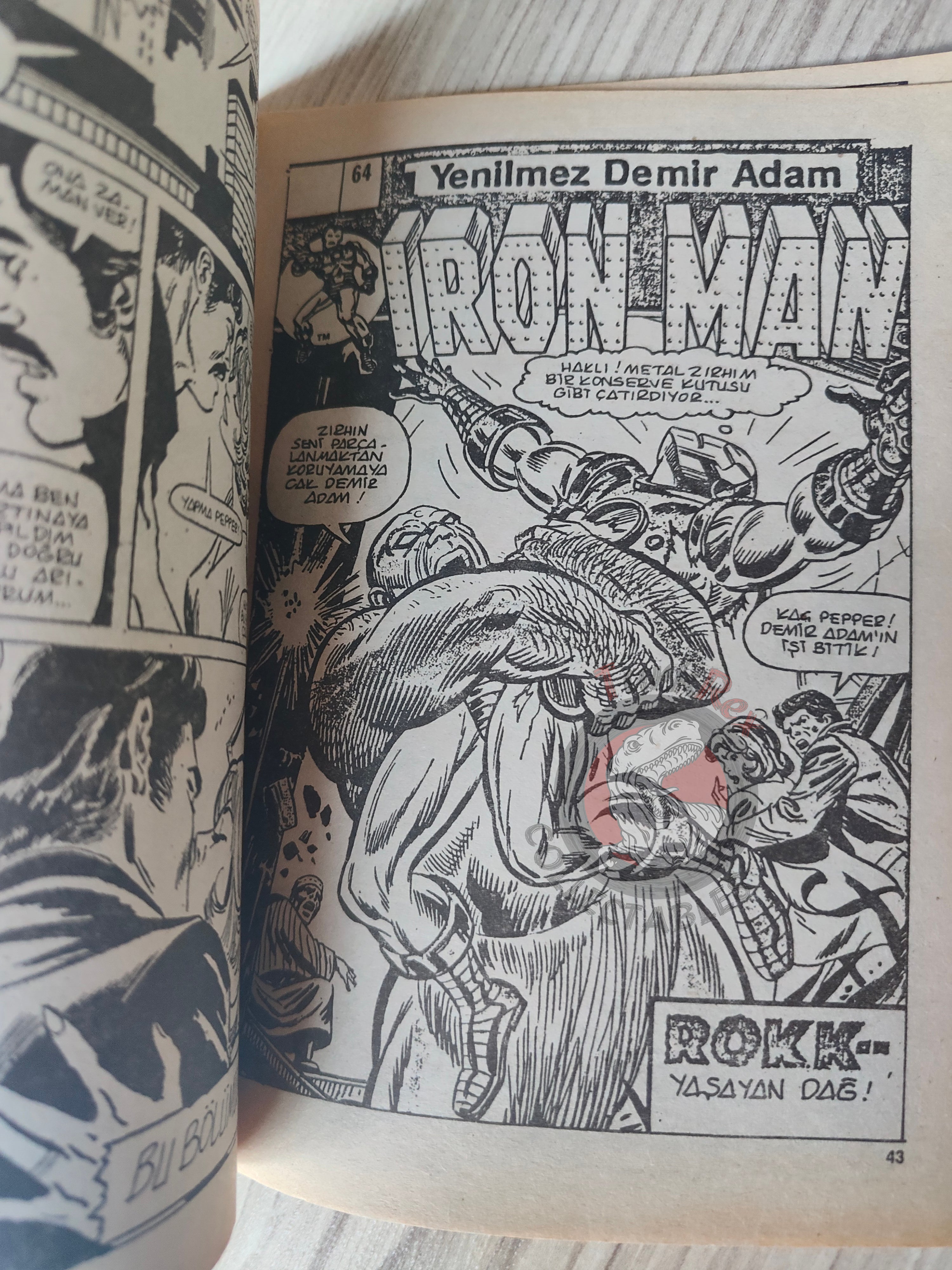 Iron Man #3 1988 Turkish Comic Turkey cover #63 inside #62 #63 #64