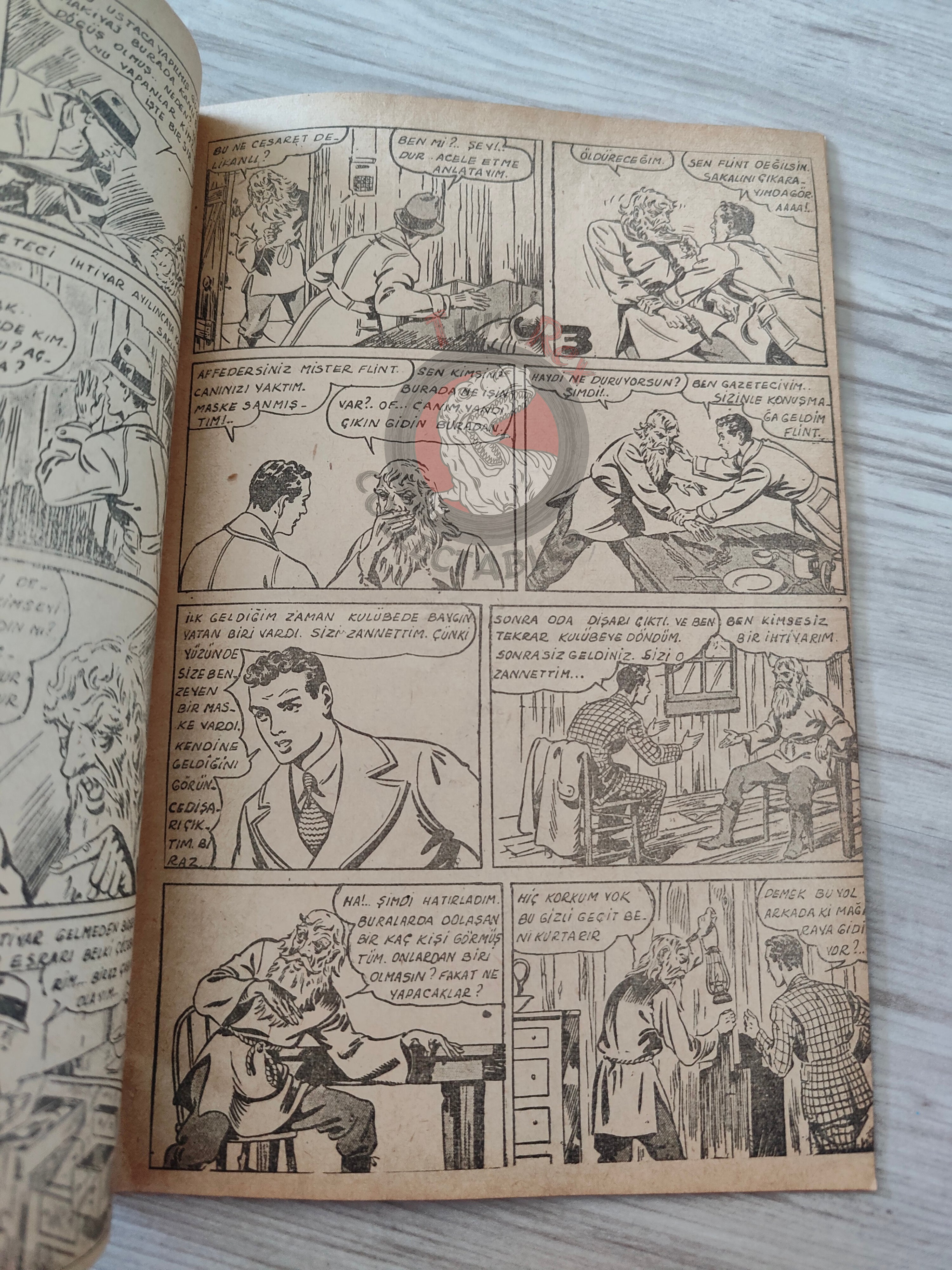1001 Roman 1944 Adventures of the Journalist Turkish Comic Mag Turkey