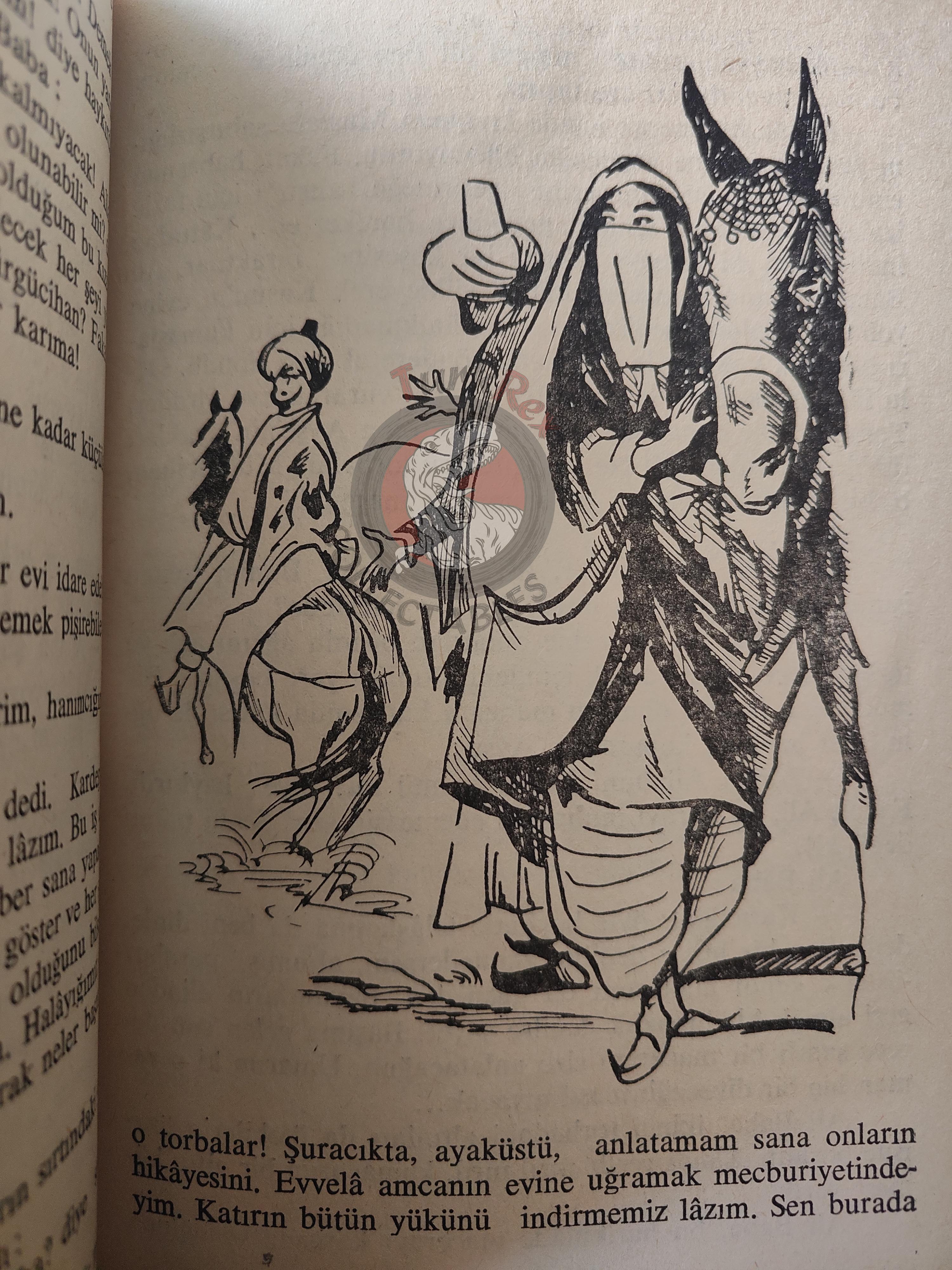 Ali Baba and the Forty Thieves 1967 Turkish Book Turkey 1001 Nights Illustrated