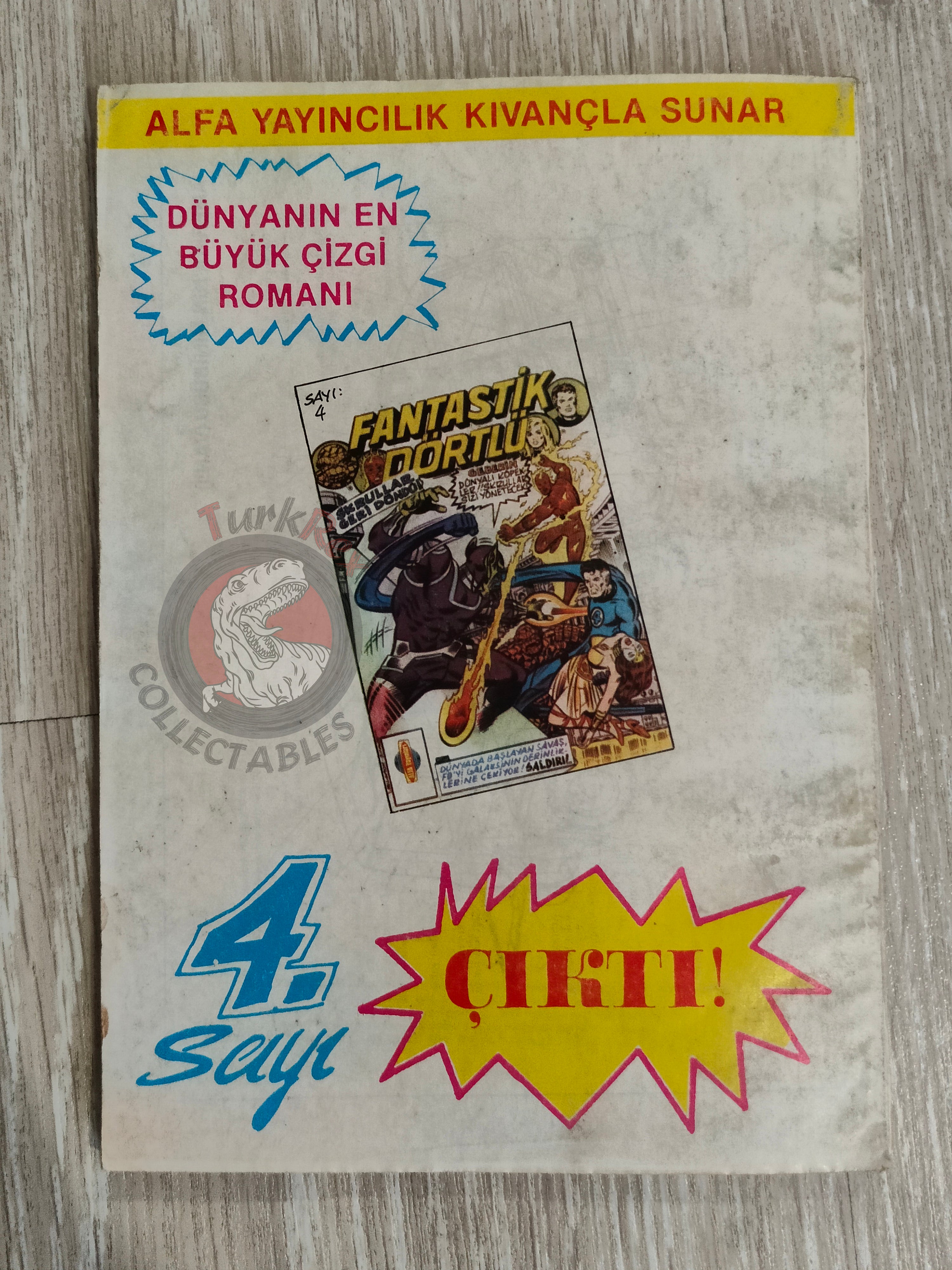 Captain America – Issue #4 1988 Turkish Comic Turkey #167 #168 #169 #170