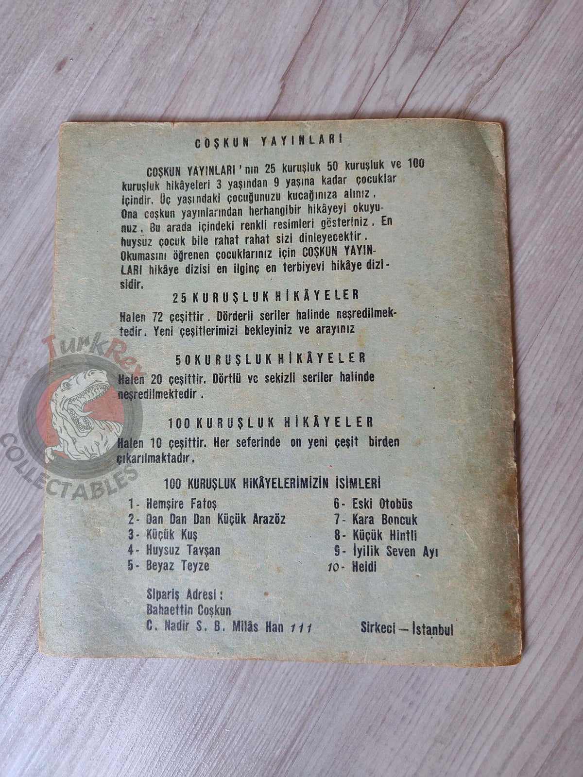 Johanna Spyri – Heidi 1960s Turkish Book Turkey Illustrated