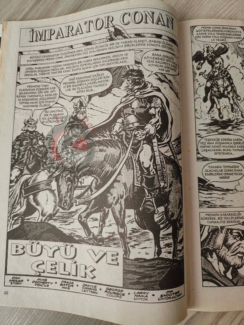 Imparator Conan #3 Conan the King #40 Turkish Comic Turkey