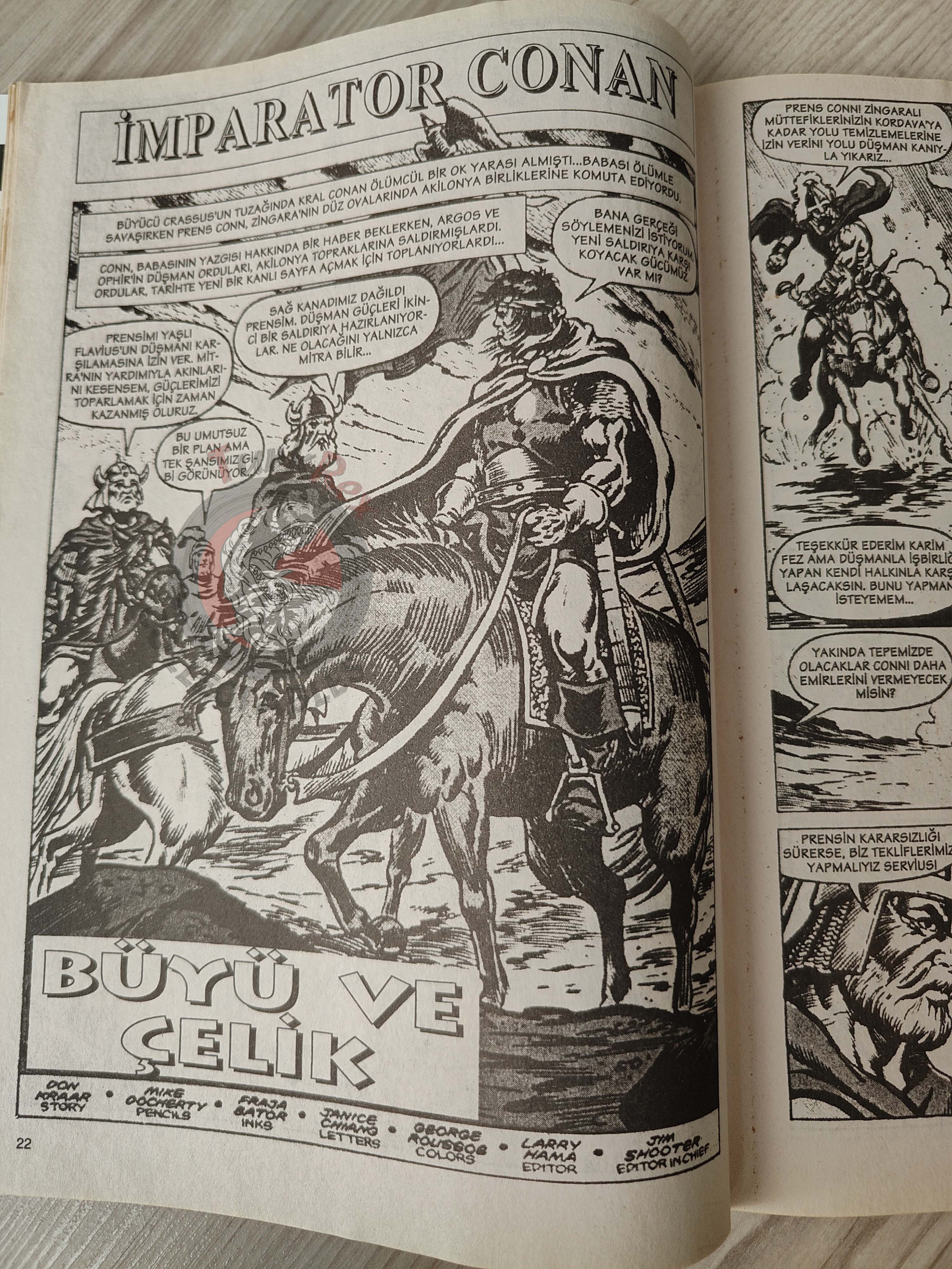 Imparator Conan #3 Conan the King #40 Turkish Comic Turkey