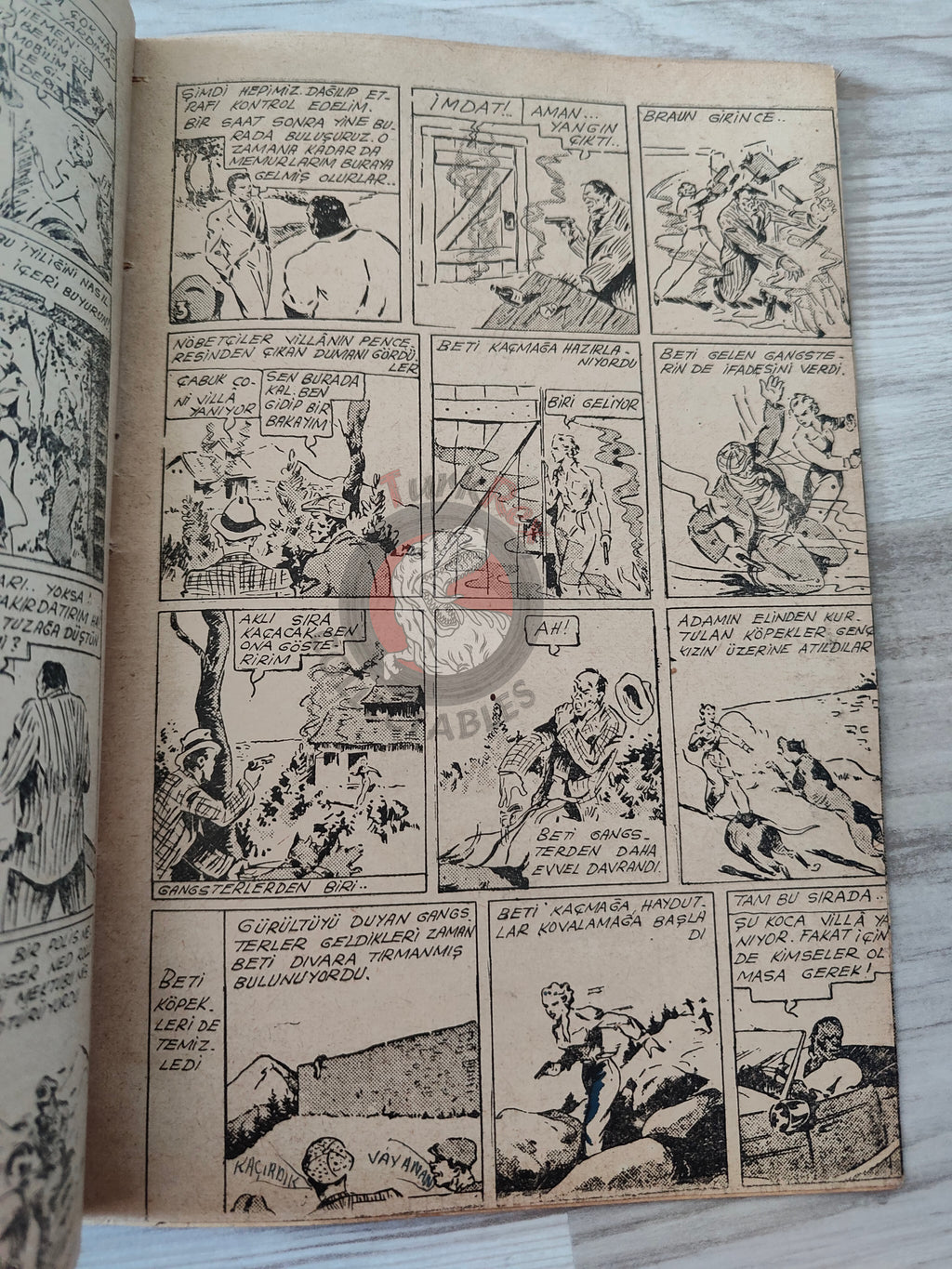 1001 Roman 1943 The Blonde Danger – Revenge Turkish Comic Mag Turkey