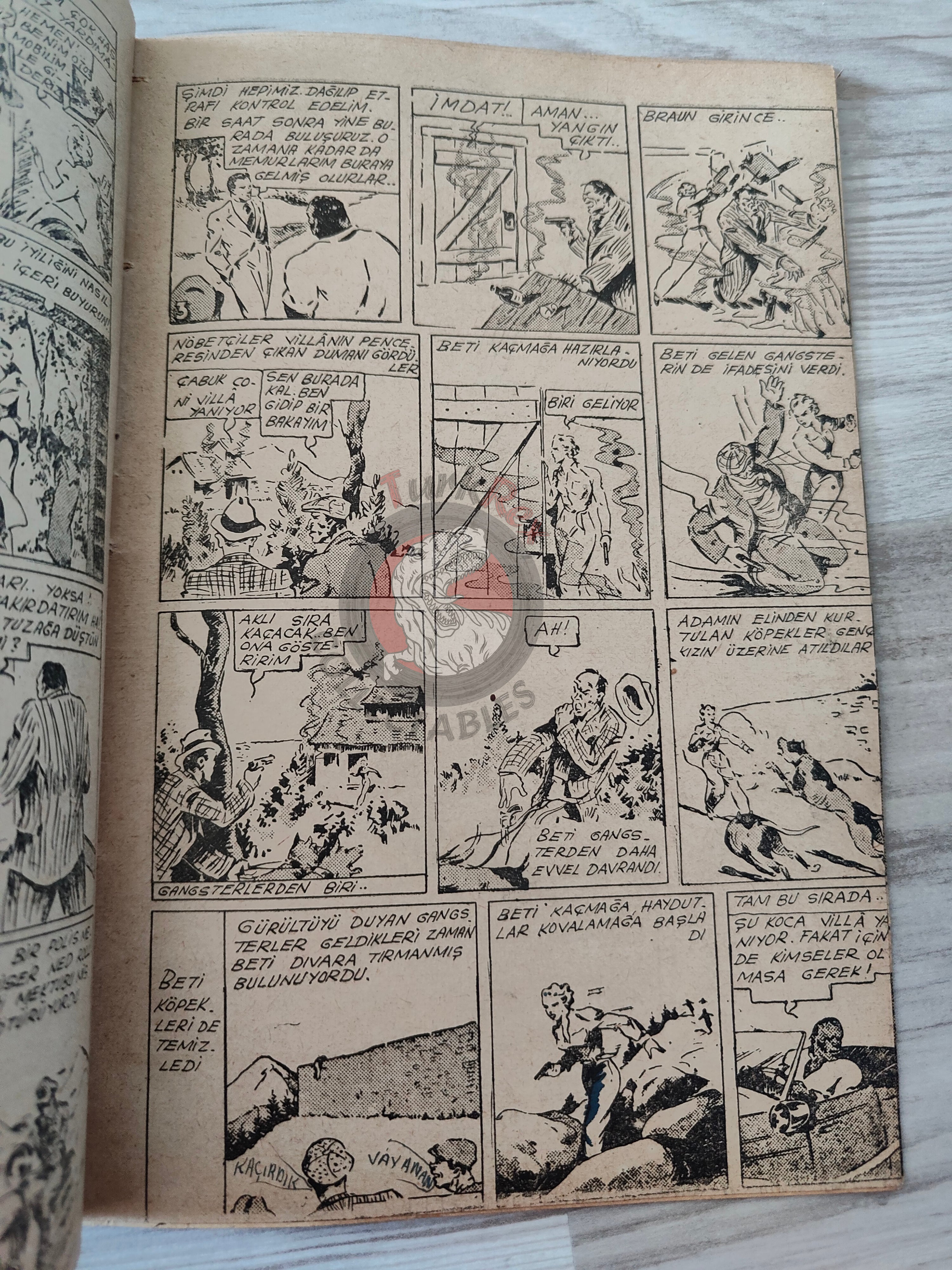 1001 Roman 1943 The Blonde Danger – Revenge Turkish Comic Mag Turkey